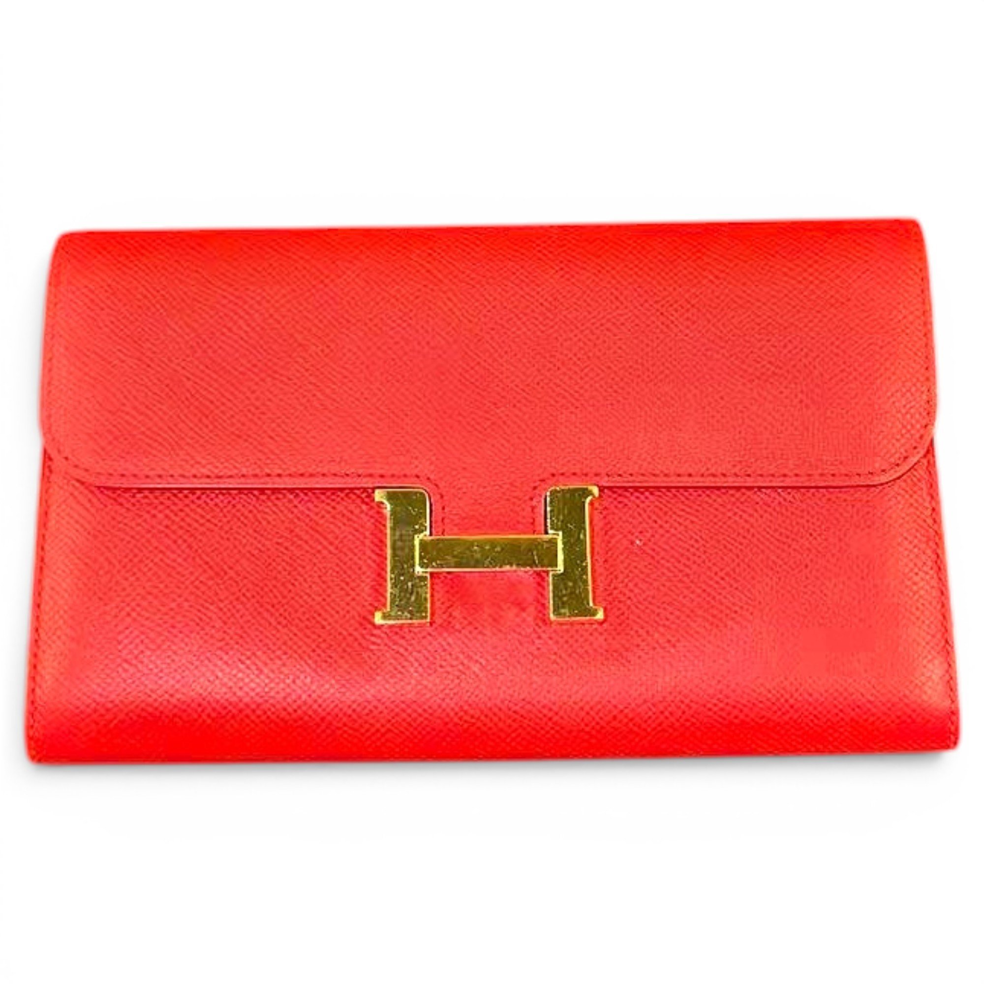 Leather clutch bag