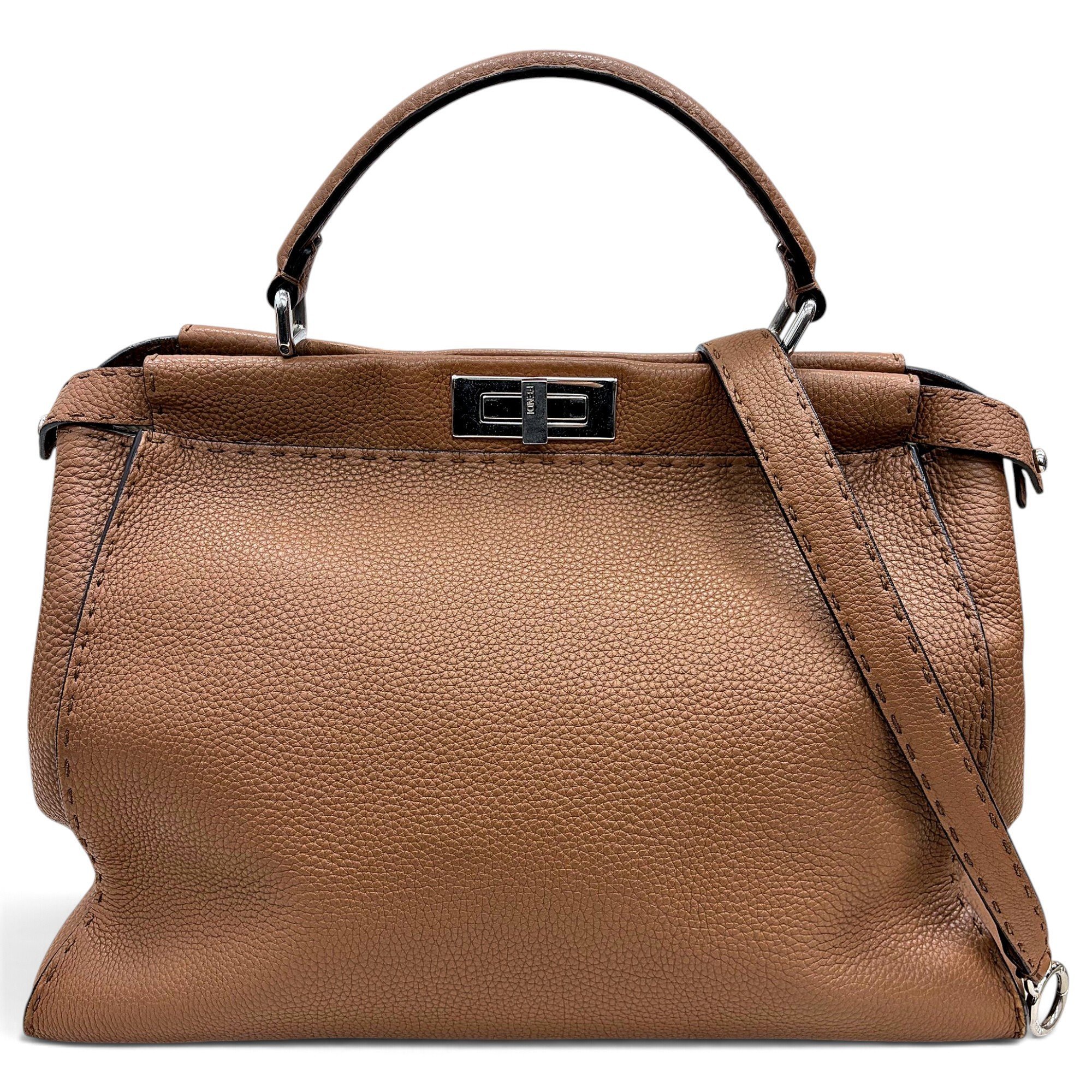 Peekaboo leather handbag