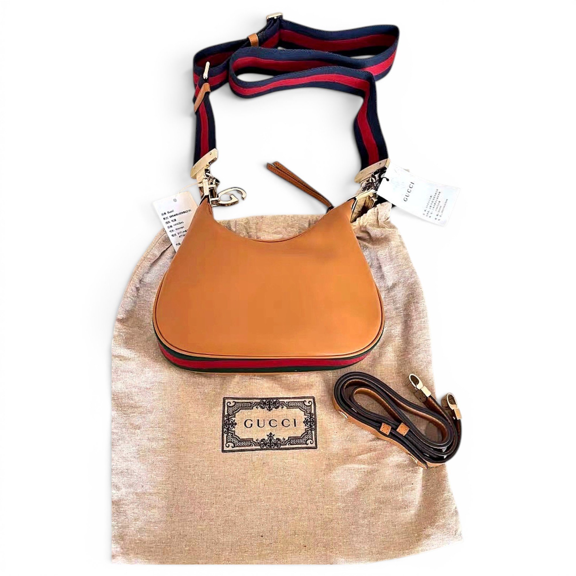 Attache leather crossbody bag