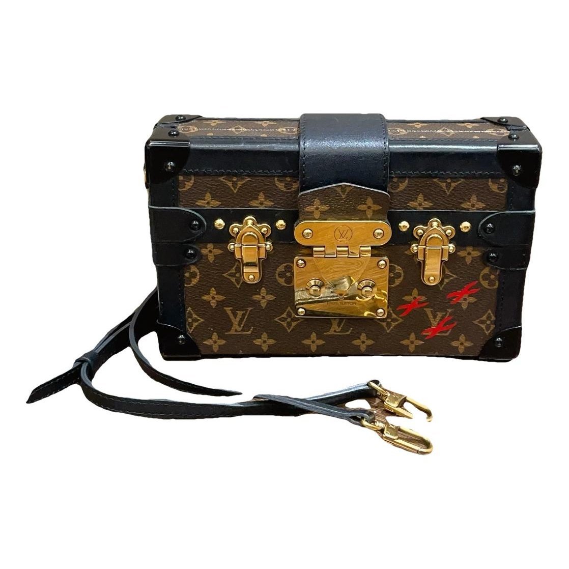 Petite Malle leather handbag