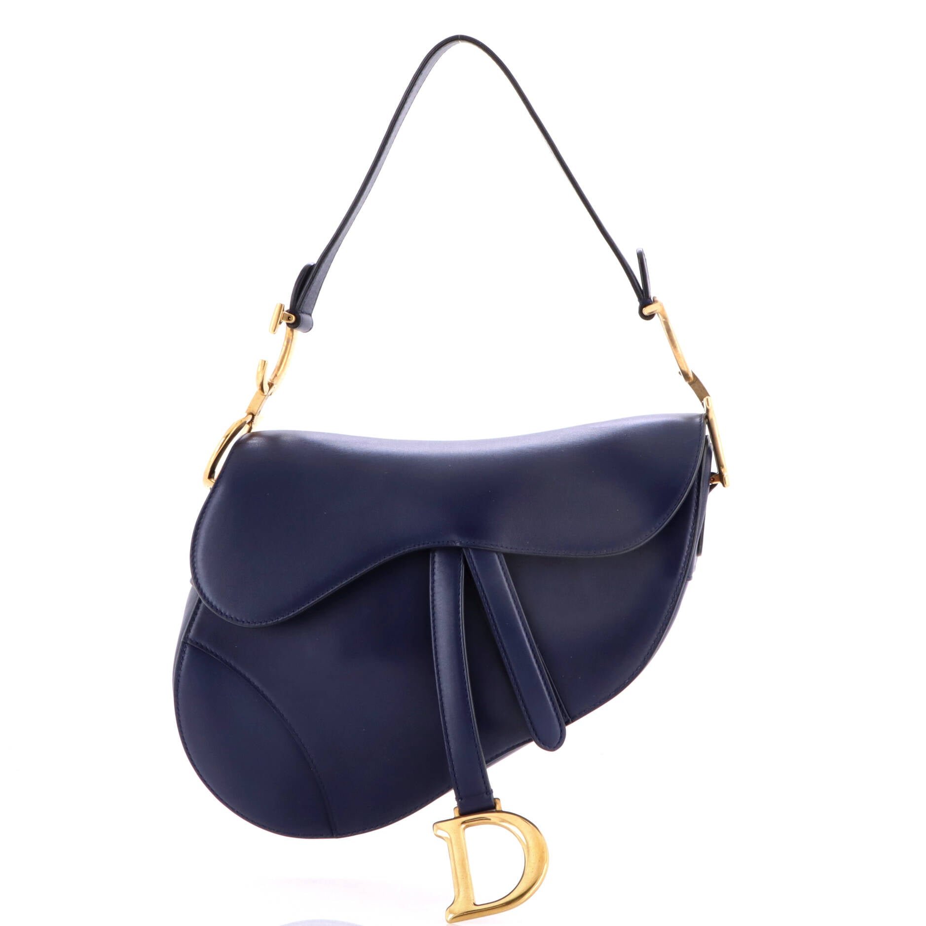Saddle Handbag Leather Medium