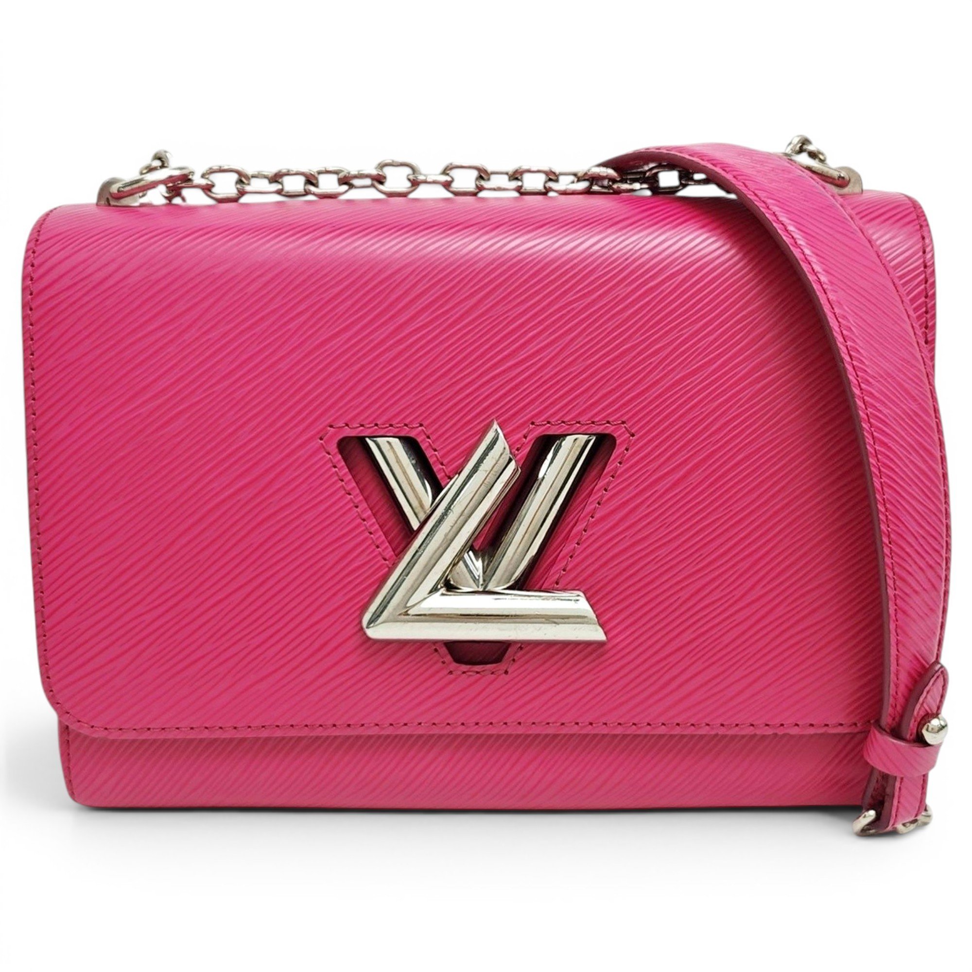 Twist leather handbag