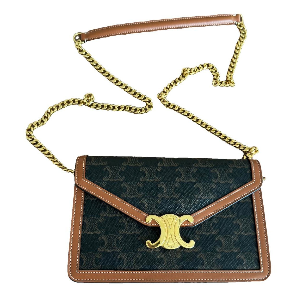 Triomphe leather crossbody bag