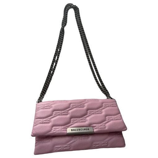 Leather clutch bag
