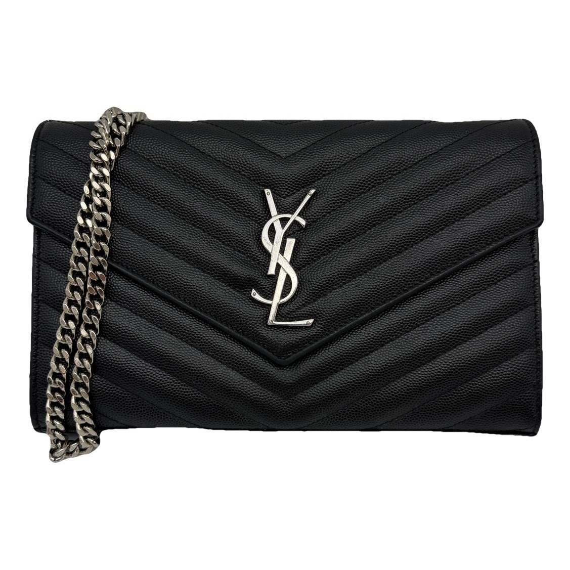 Portefeuille enveloppe leather crossbody bag