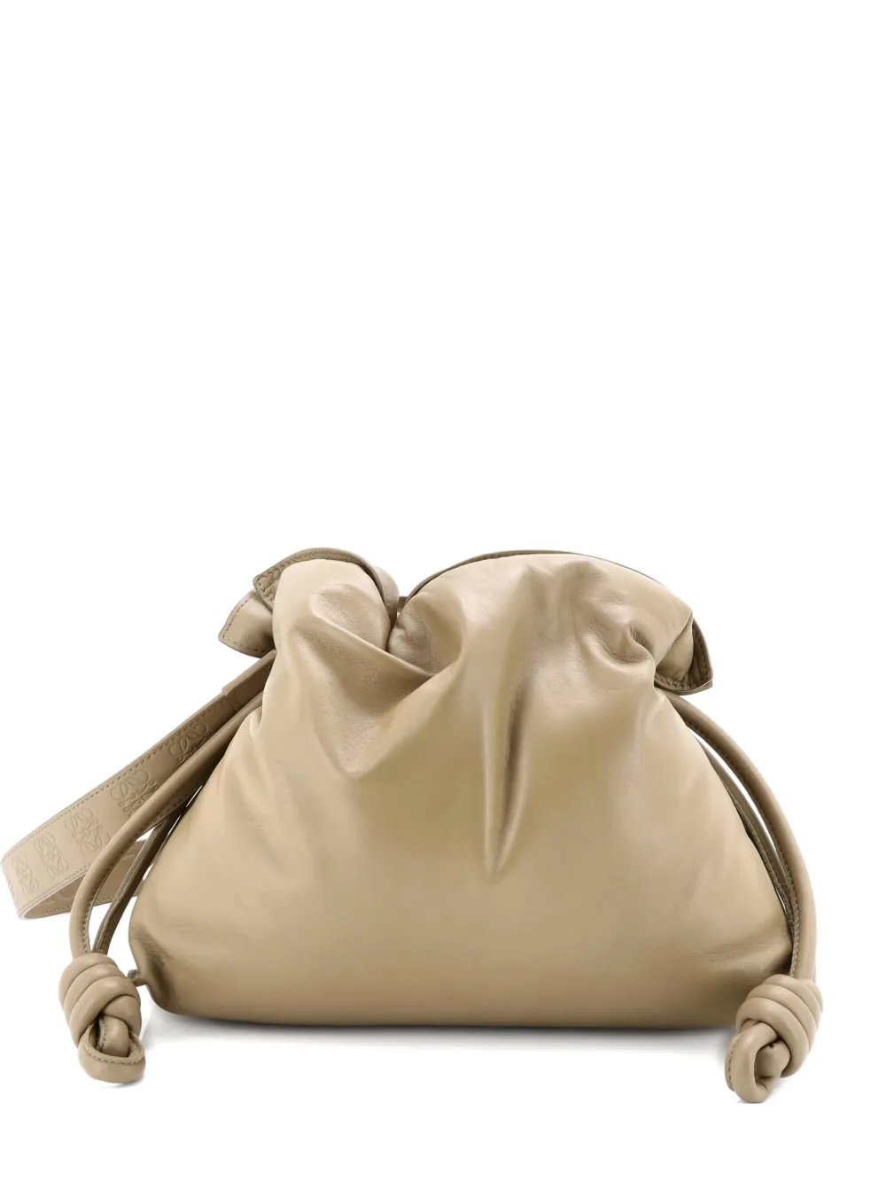 knot leather medium Flamenco clutch bag