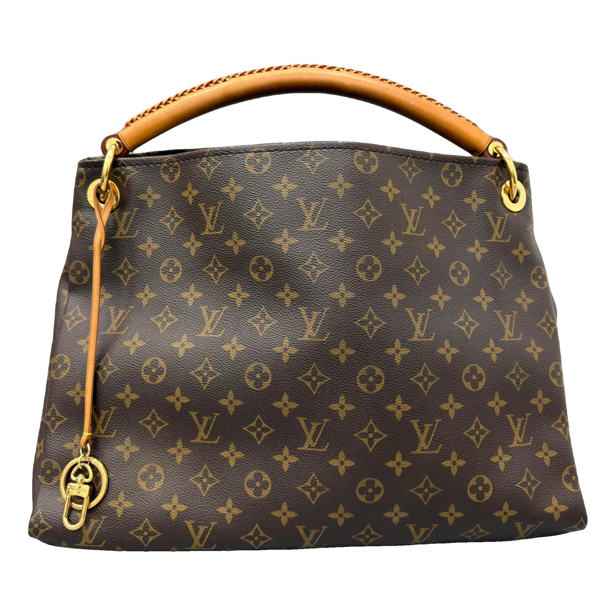Artsy leather handbag
