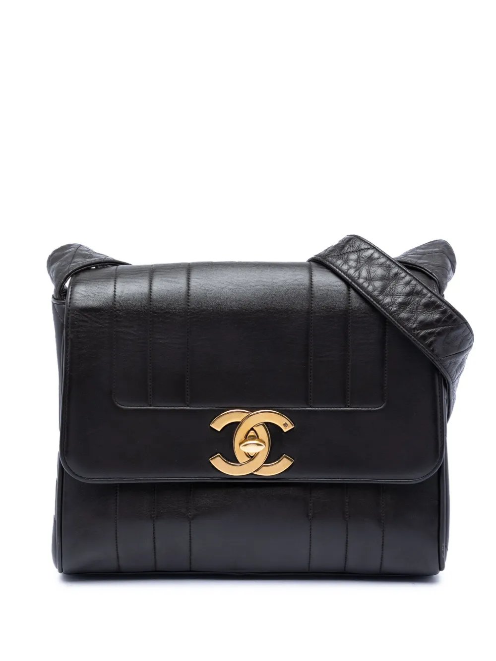 1991-1994 CC Vertical Quilt Lambskin Flap crossbody bag