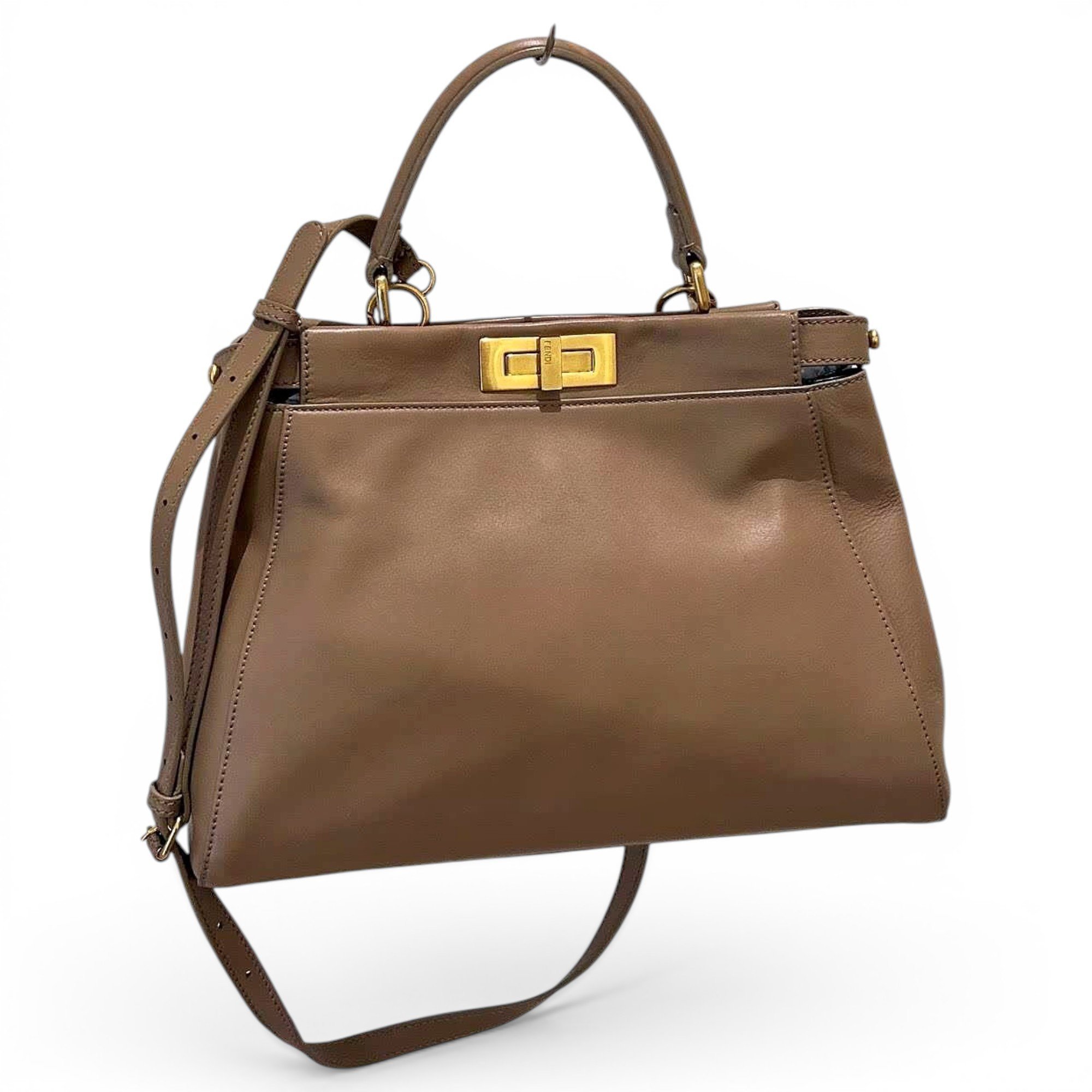 Peekaboo leather handbag