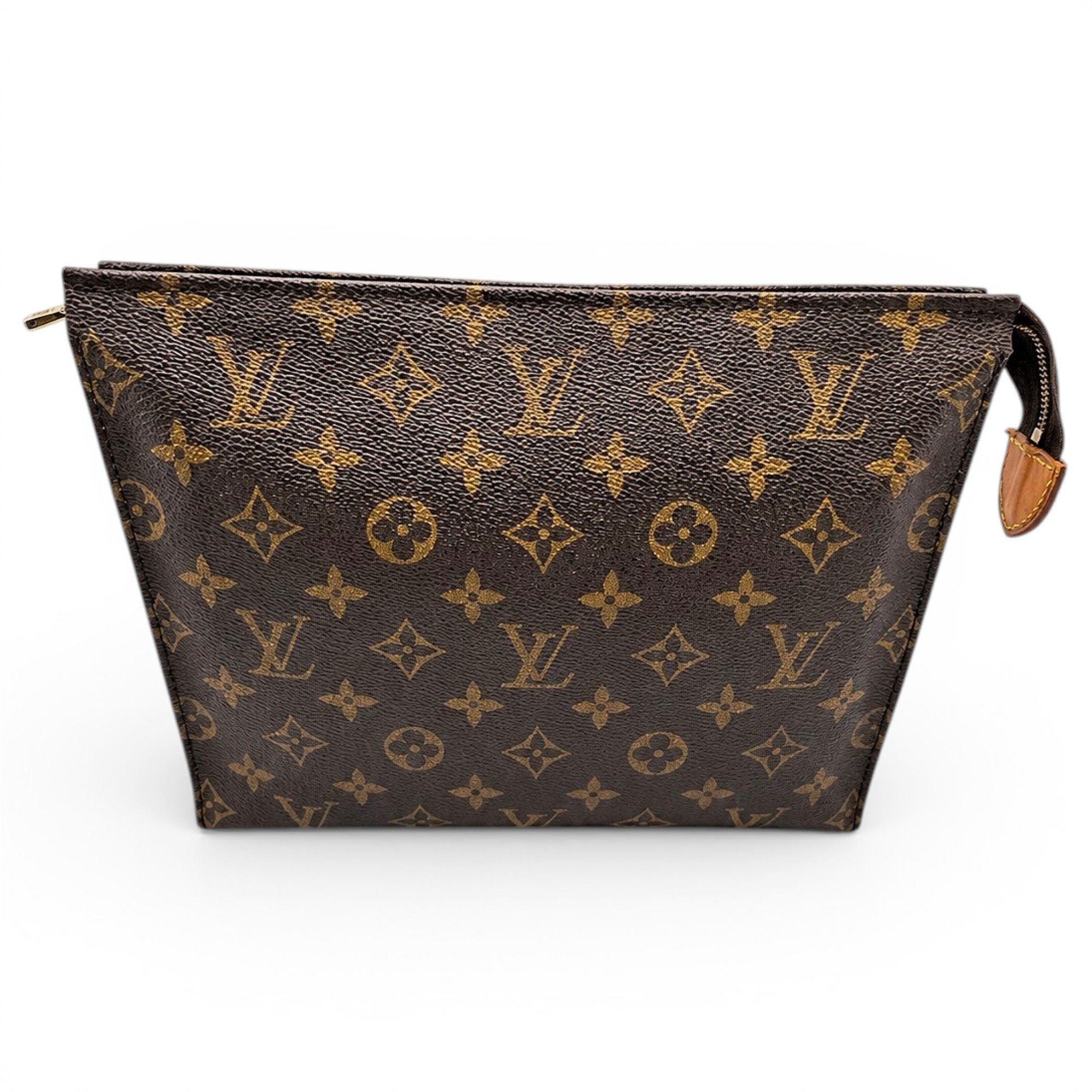 Leather clutch bag