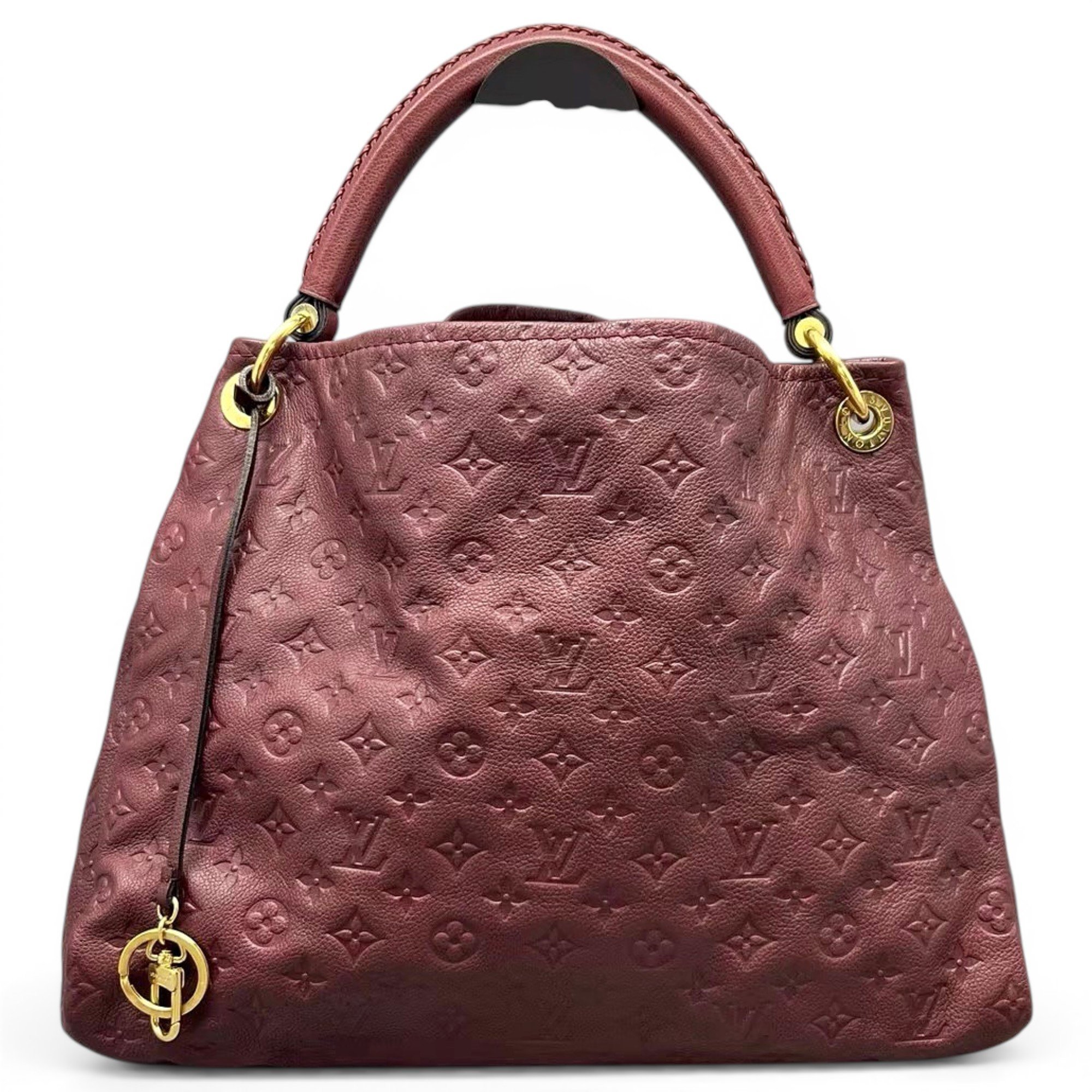 Artsy leather handbag
