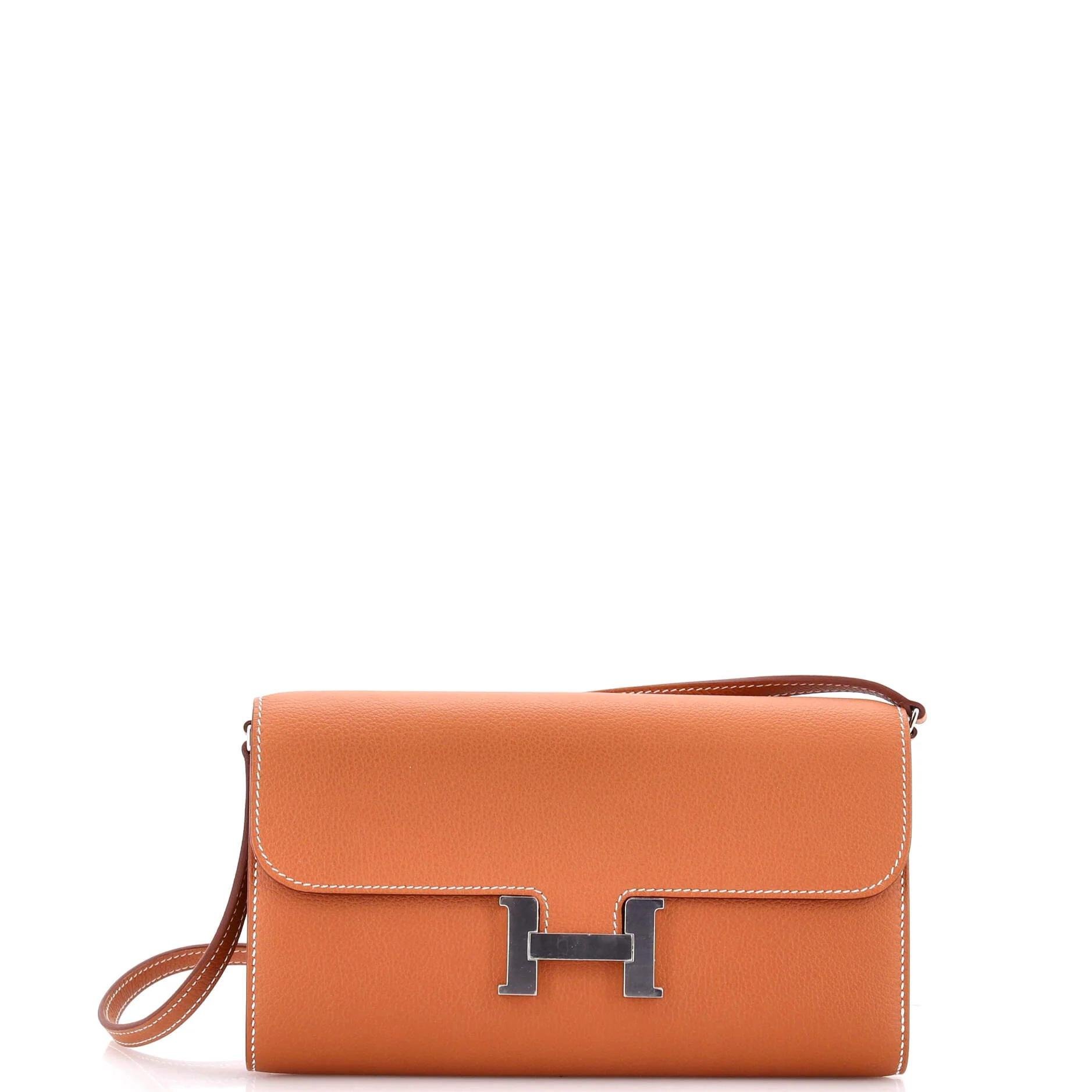 Leather clutch bag