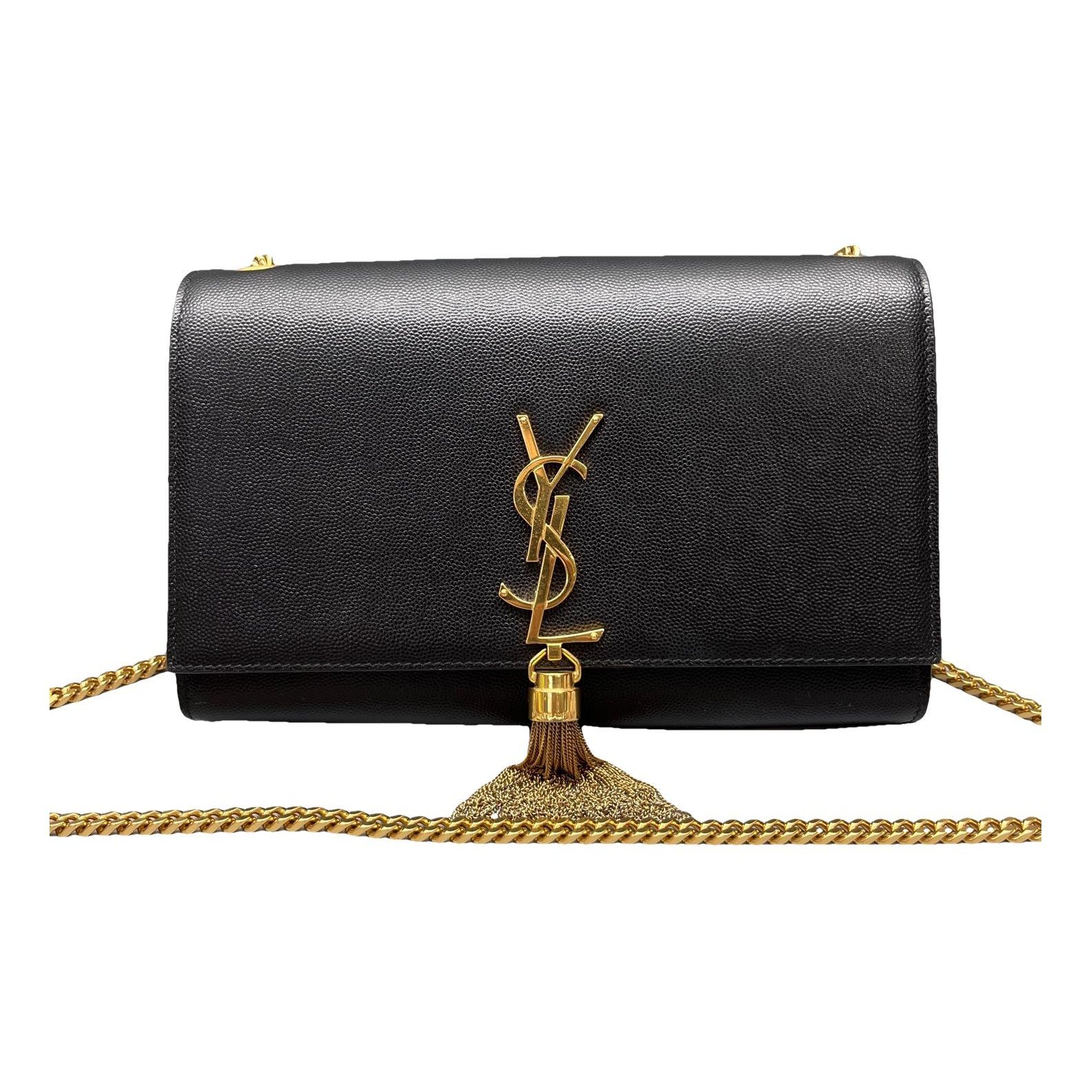 Pompom Kate leather handbag