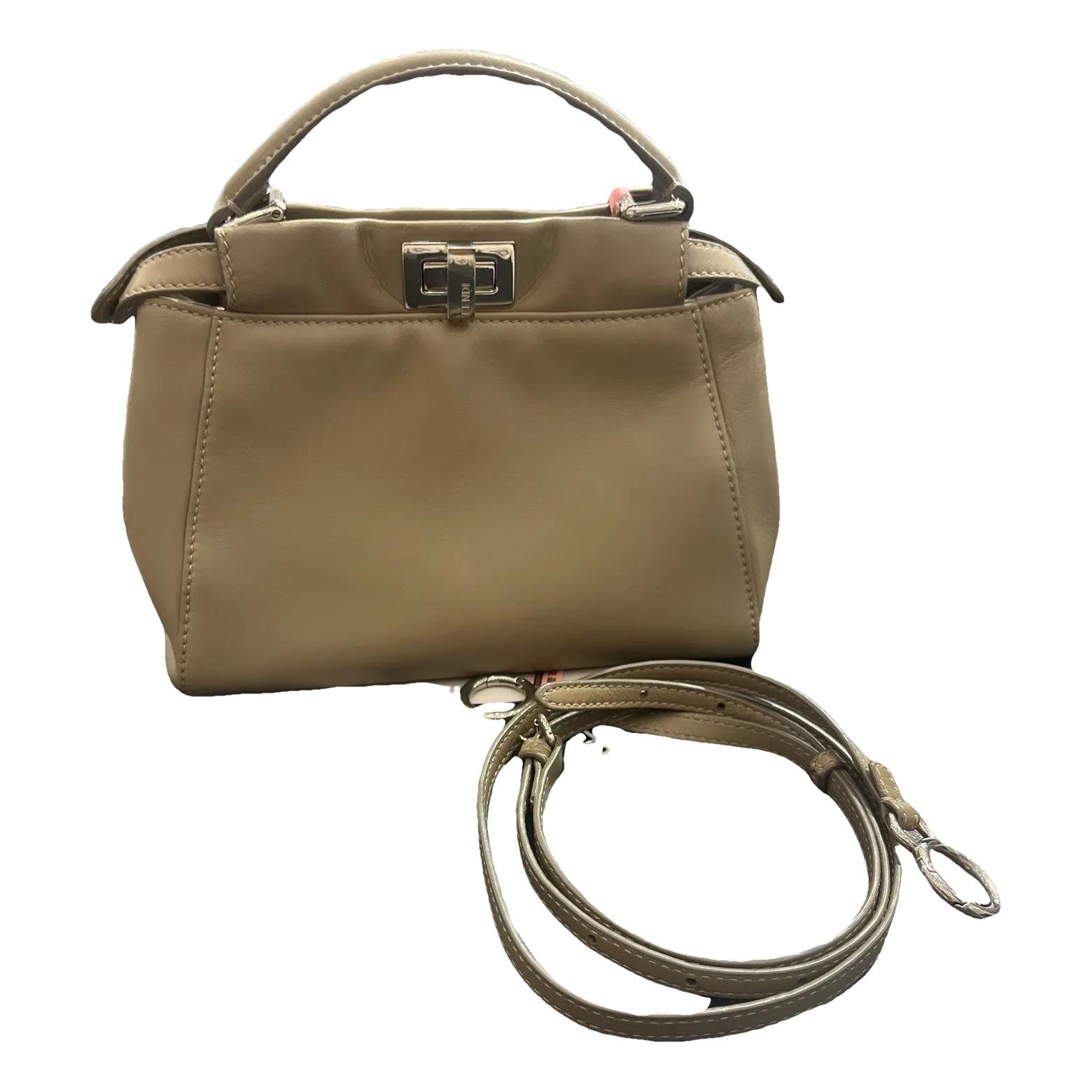Peekaboo leather crossbody bag
