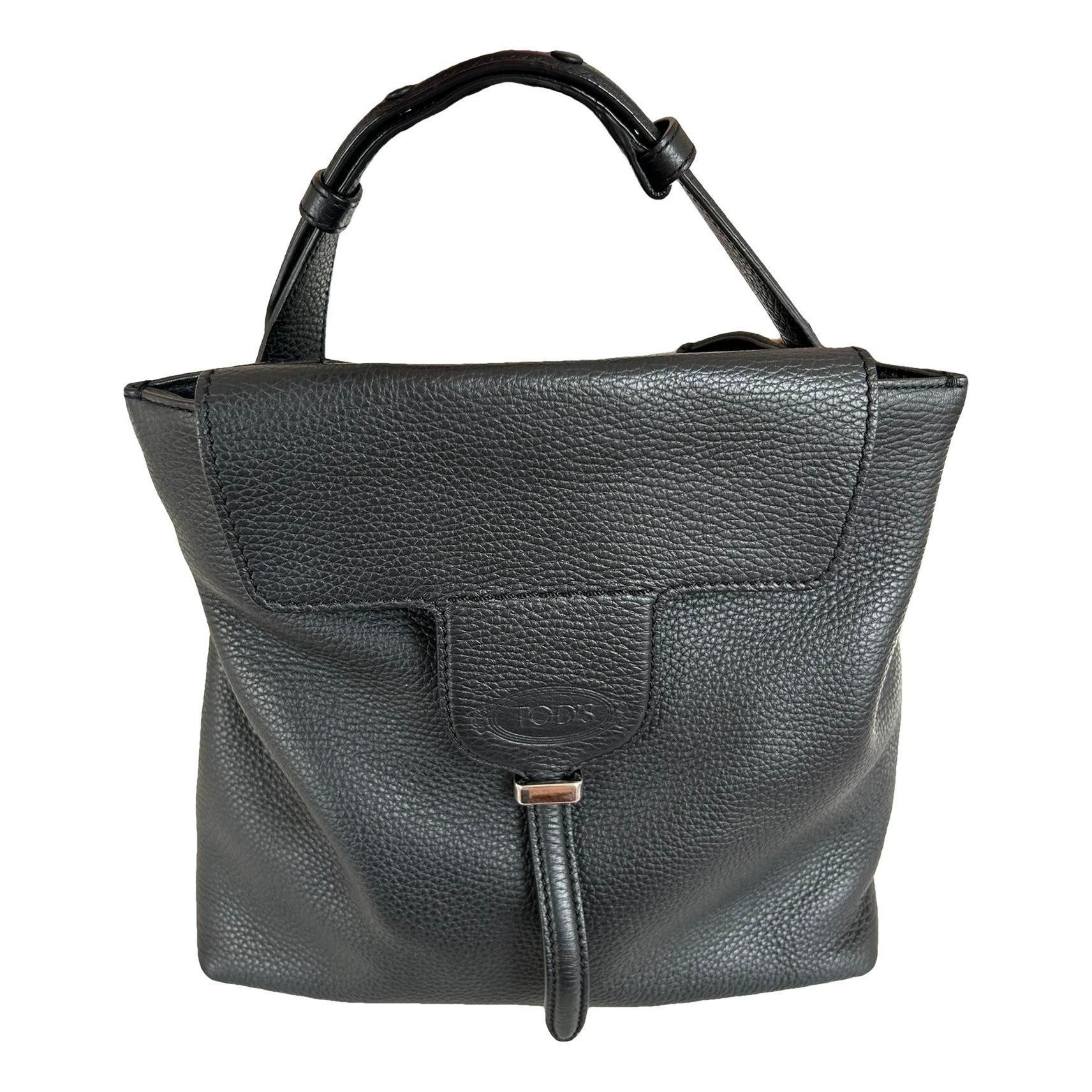 Shopping Media leather crossbody bag