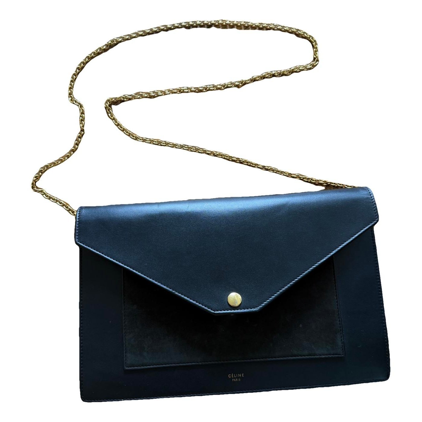 Leather clutch bag