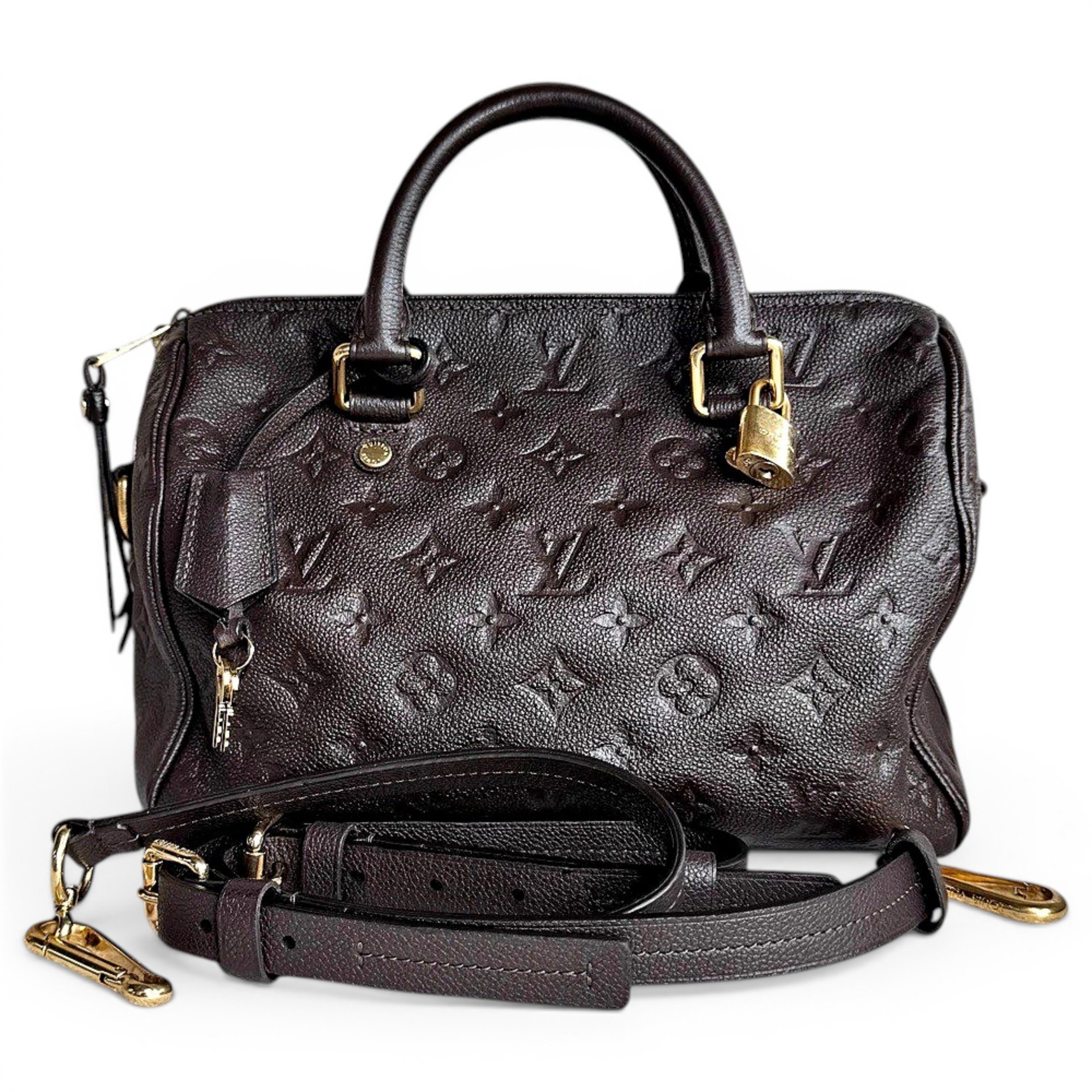 Speedy leather handbag