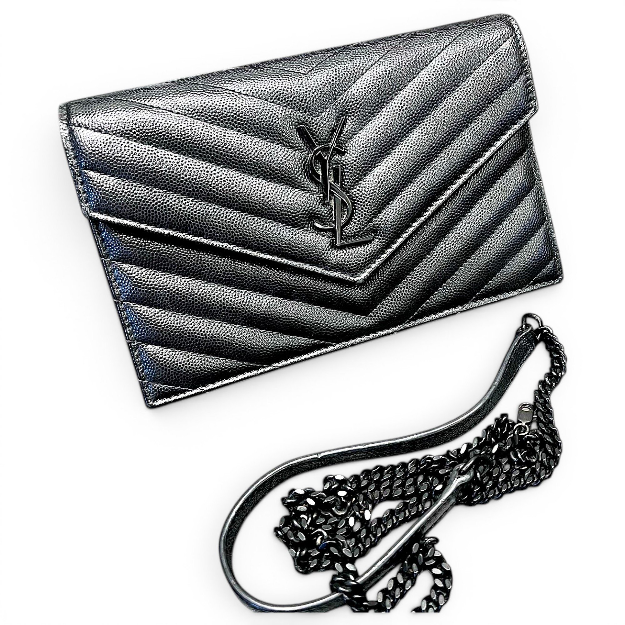 Envelope leather crossbody bag