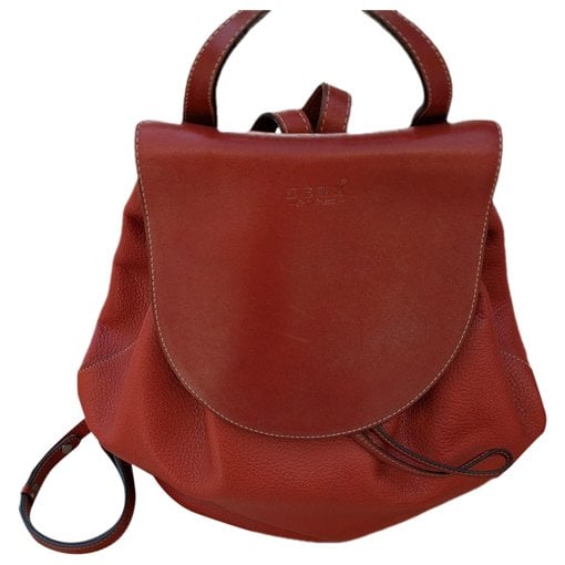 Leather backpack