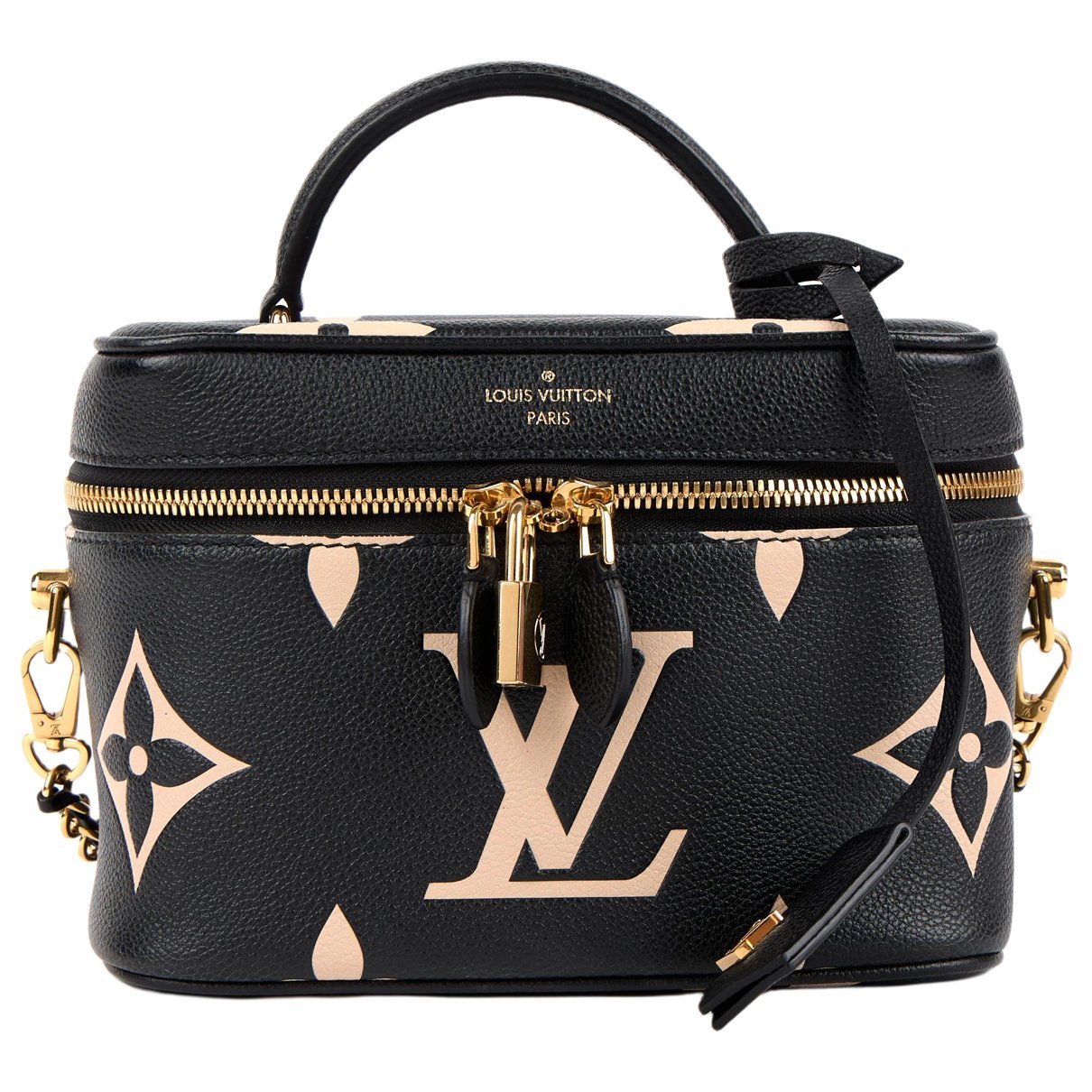 Vanity leather handbag