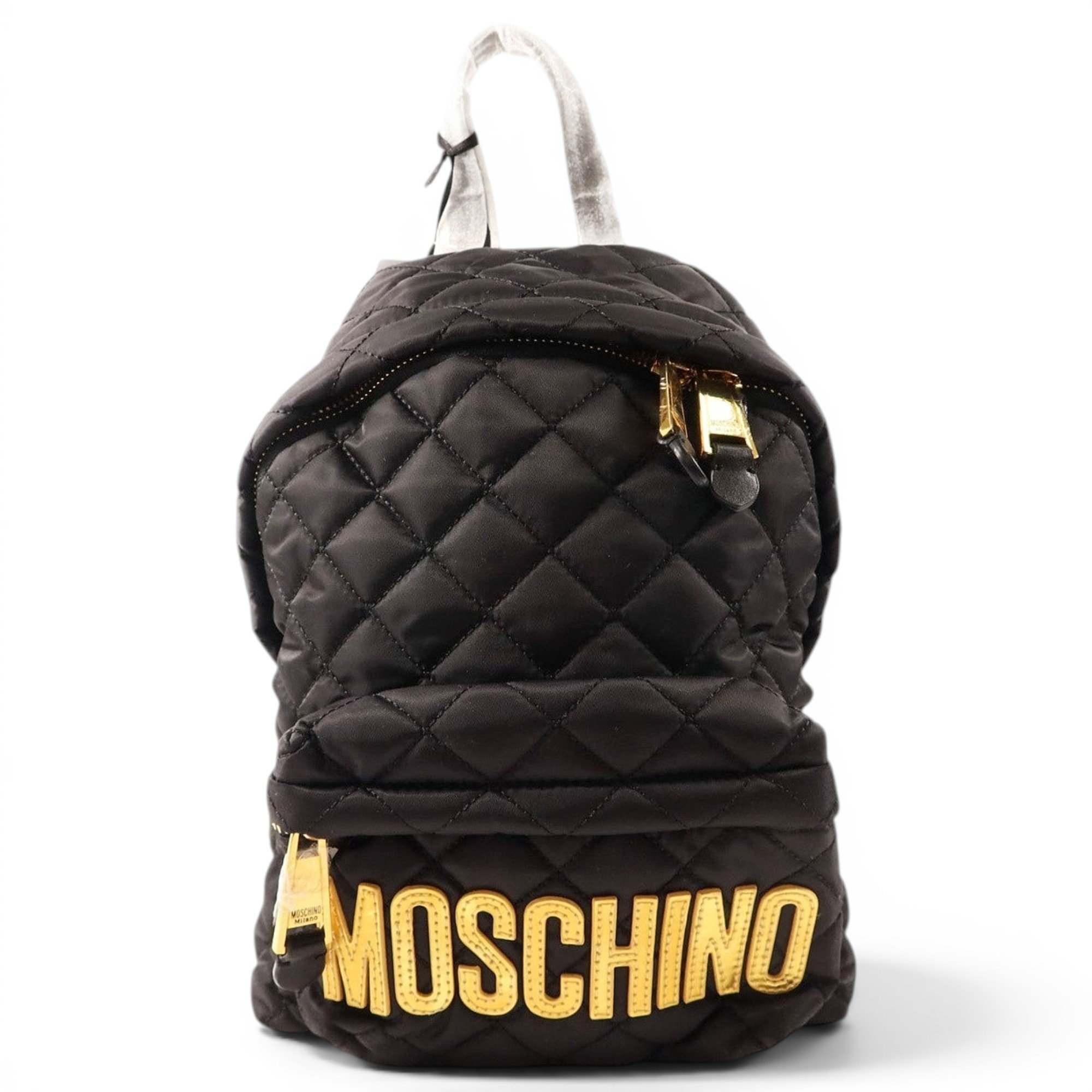 Biker leather backpack