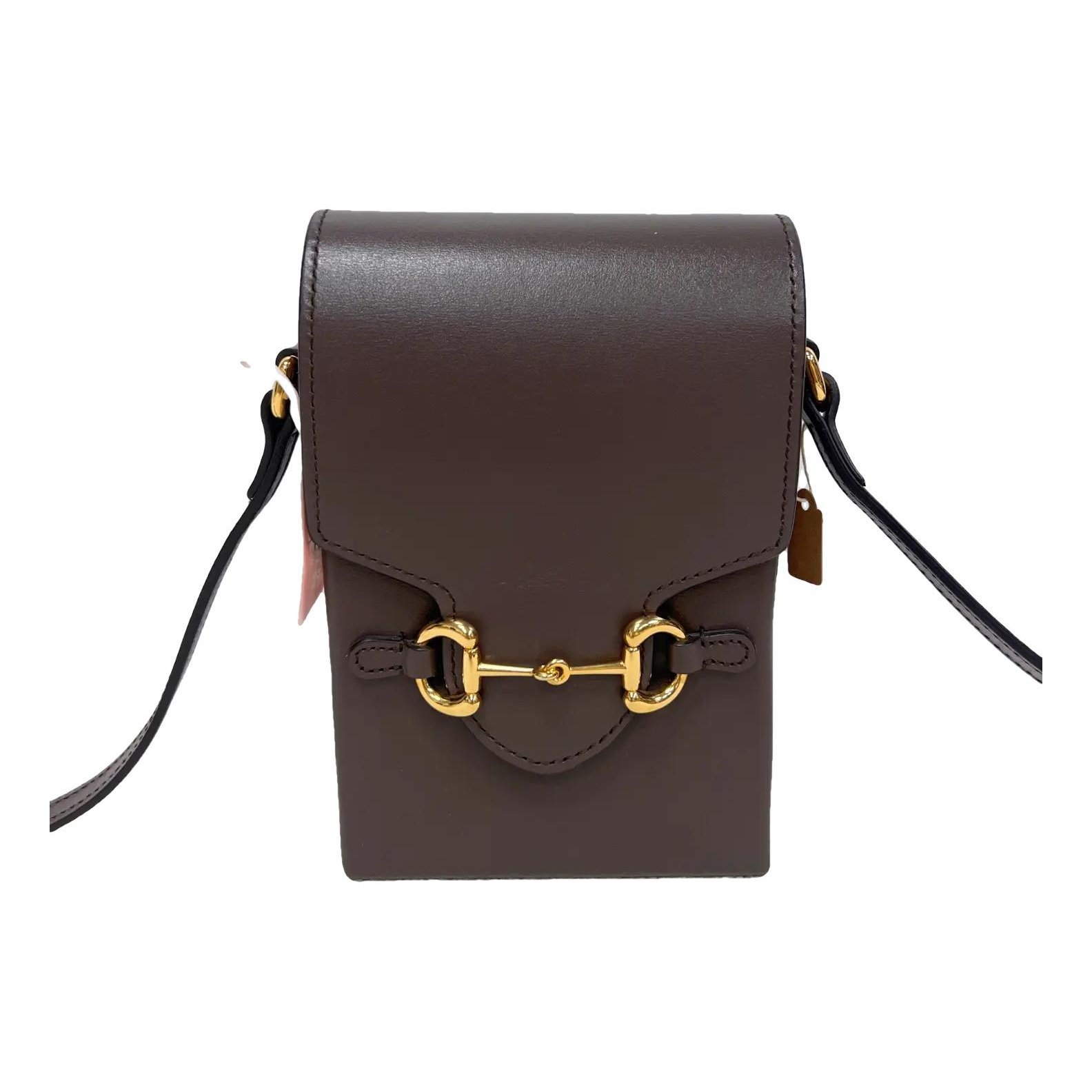 Horsebit 1955 Vertical leather crossbody bag