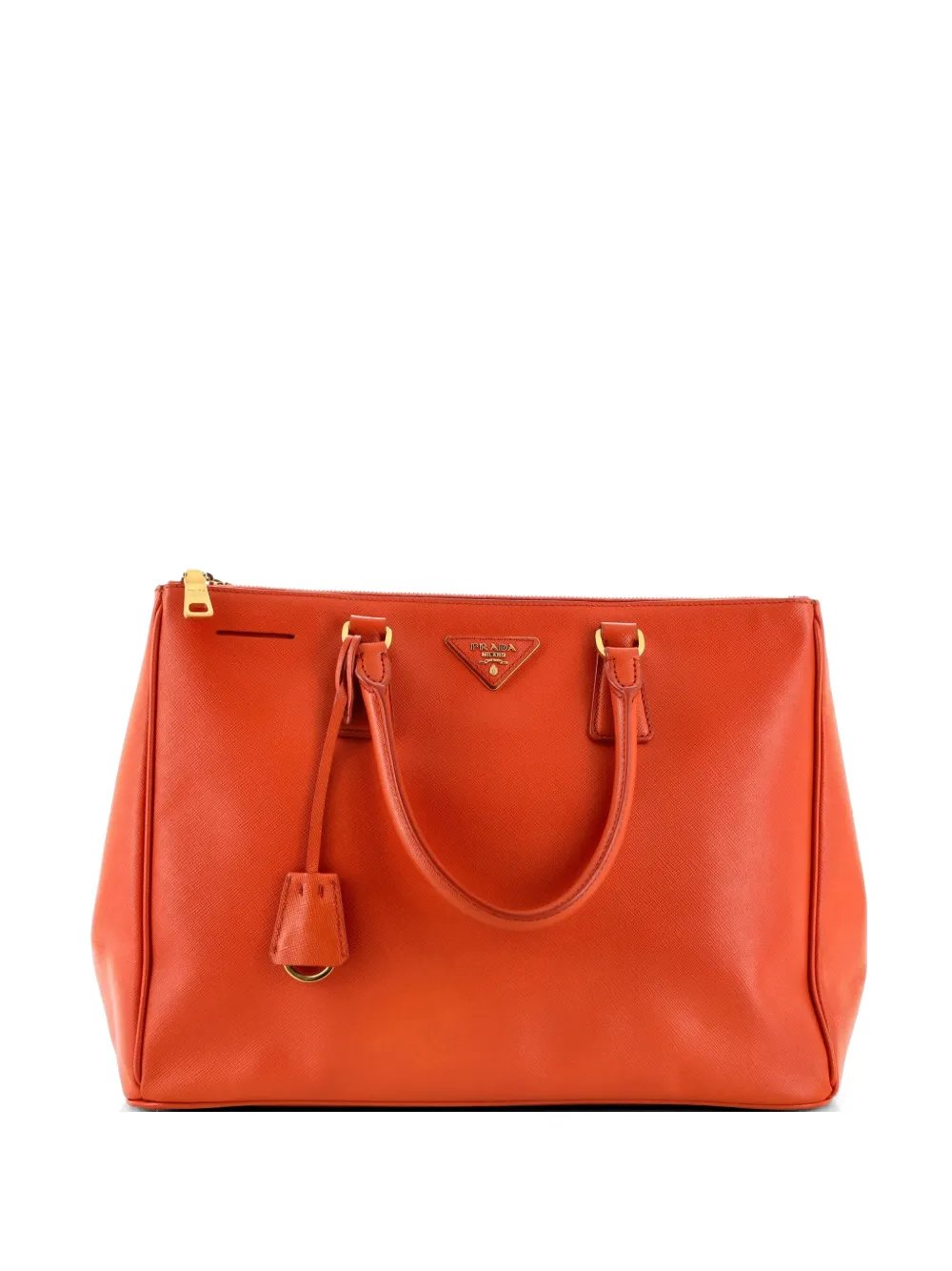 Double Zip Lux Saffiano Leather Large tote bag