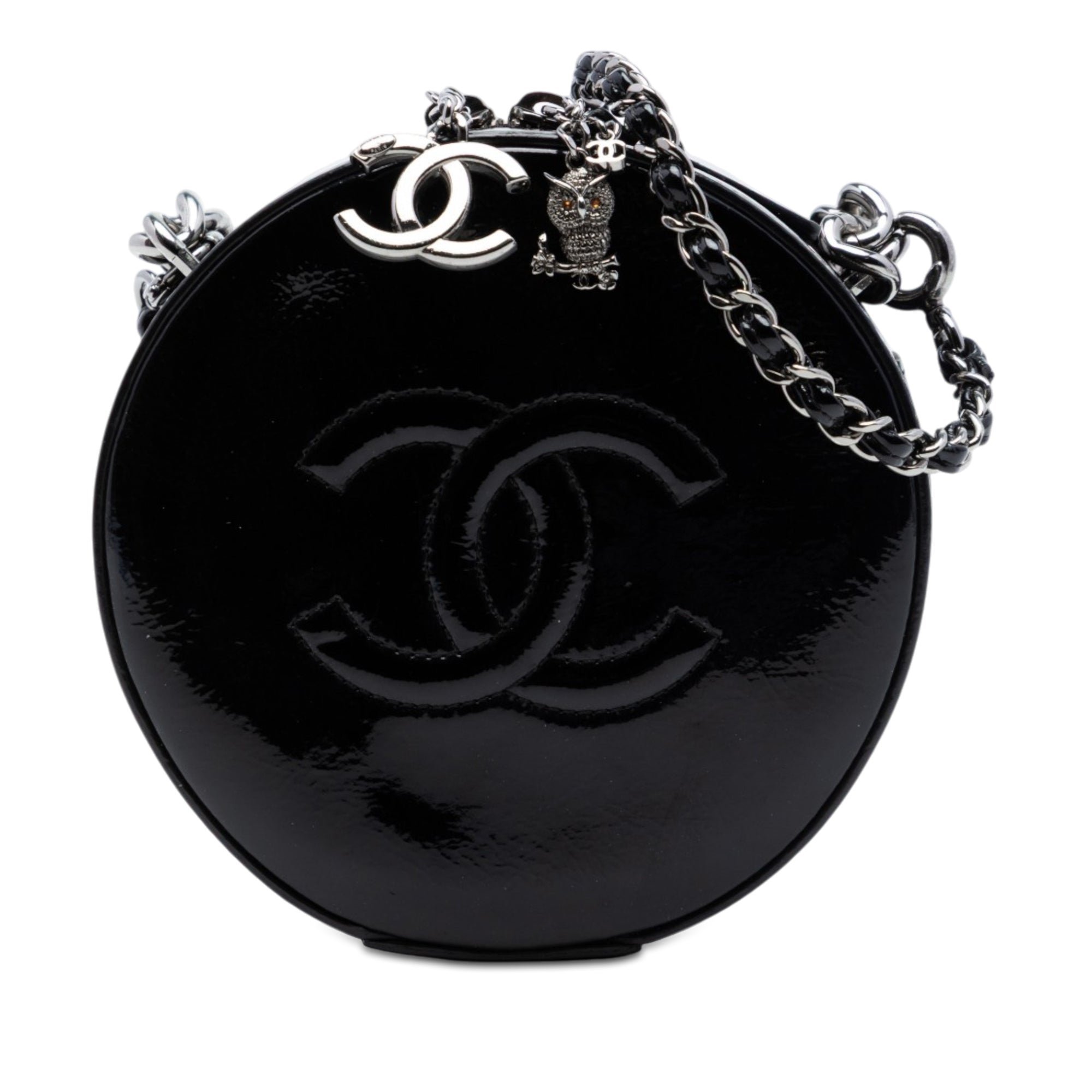 Patent leather handbag