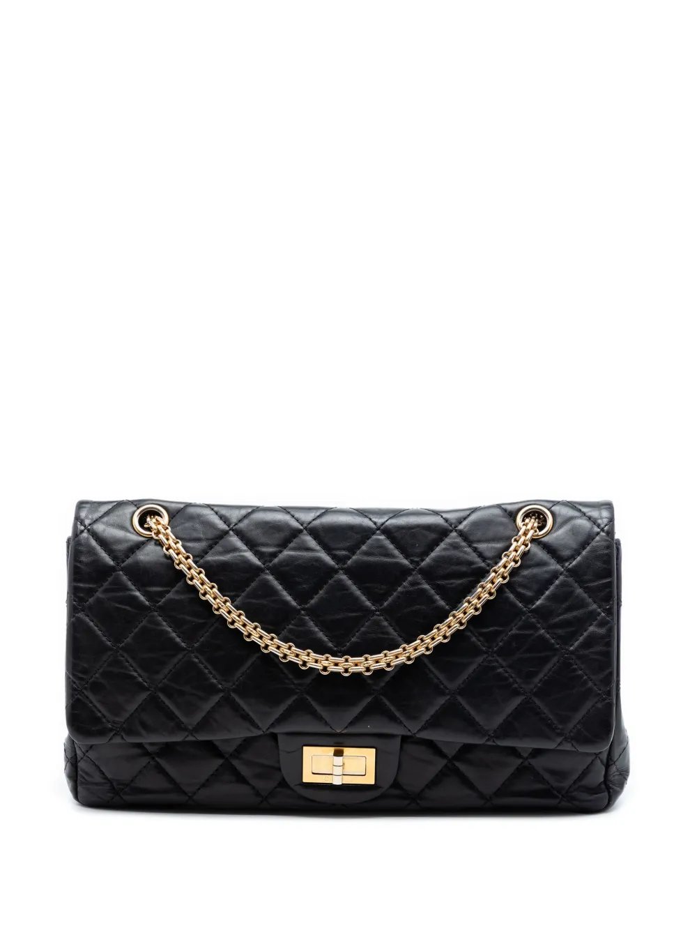 2011 Quilted Aged Calfskin Reissue 2.55 Double Flap 227 shoulder bag