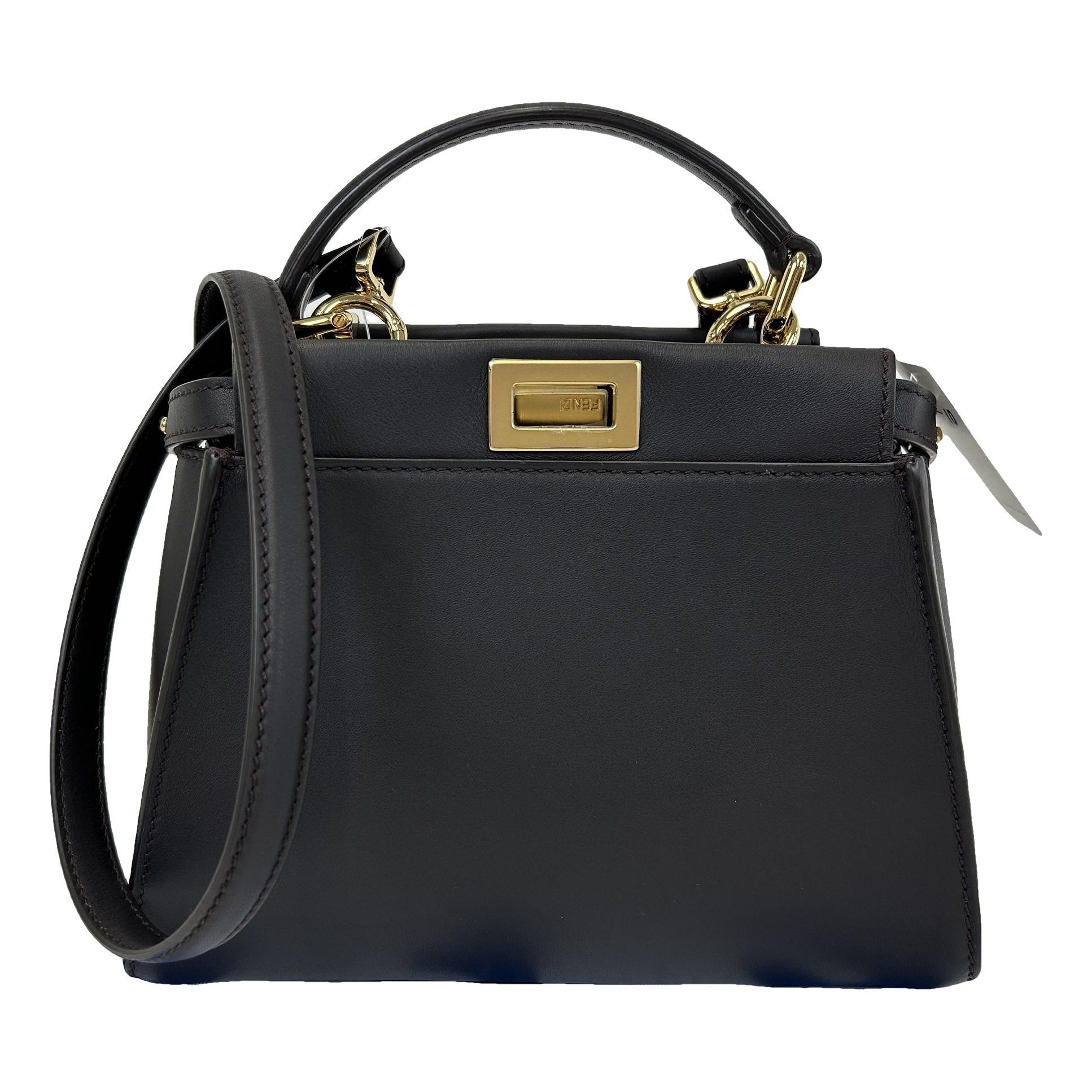 Peekaboo leather handbag
