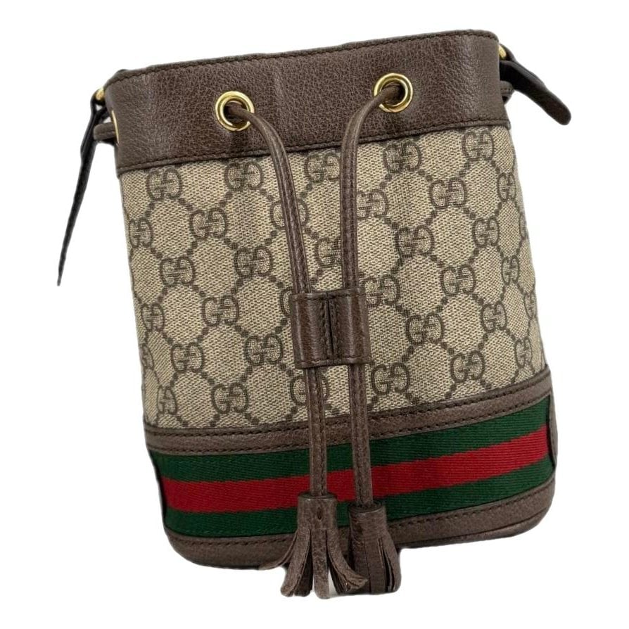 Ophidia Bucket leather handbag