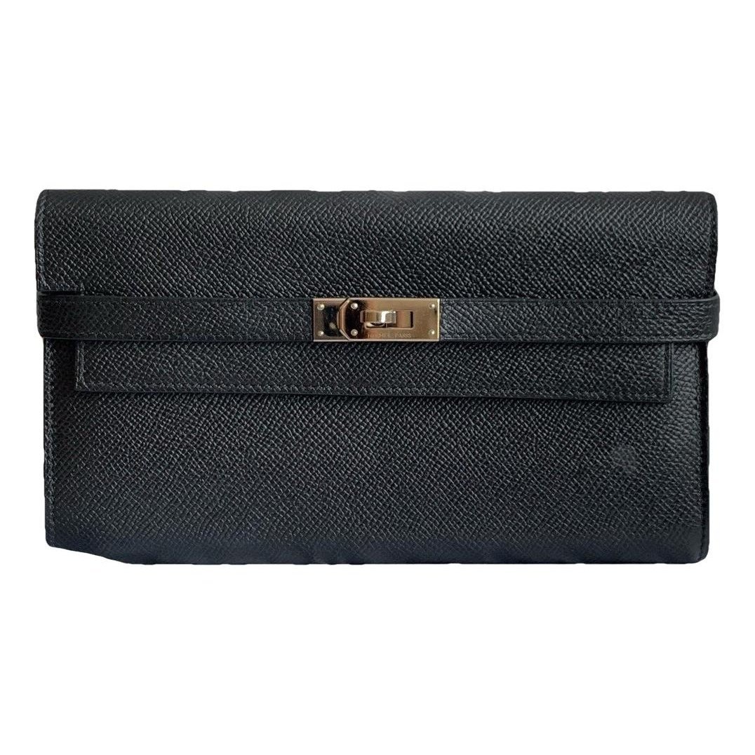 Leather clutch bag