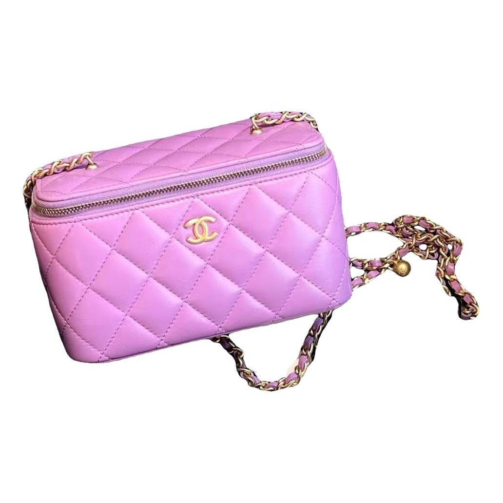Trendy CC Vanity leather handbag