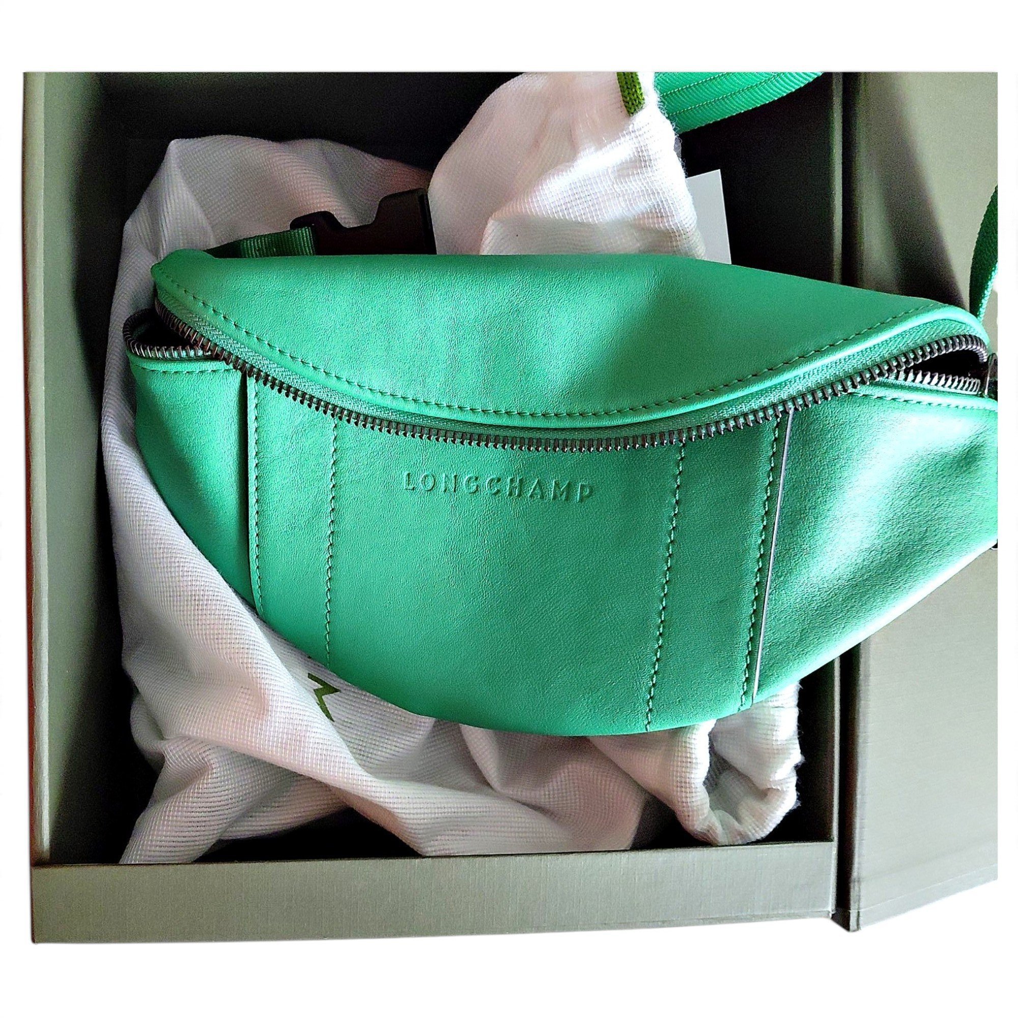 Longchamp Pliage leather backpack