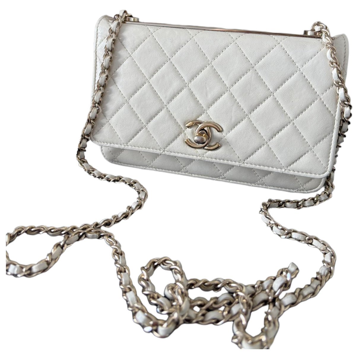 Trendy CC Wallet on Chain leather crossbody bag