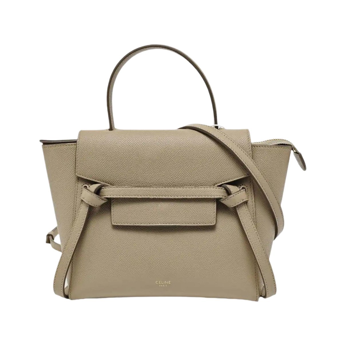Belt leather handbag