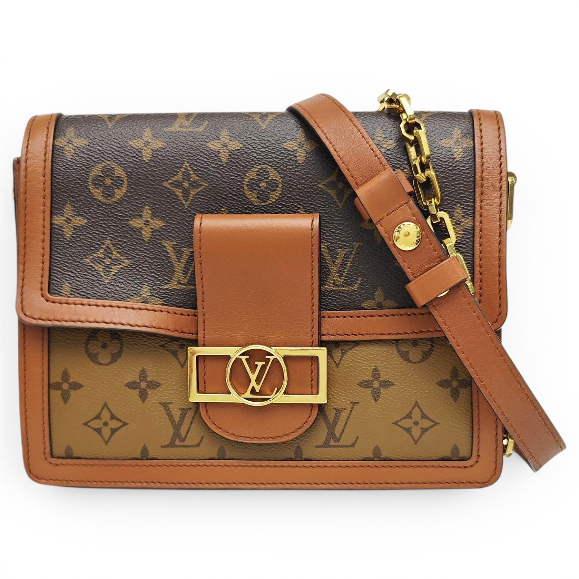Dauphine leather handbag