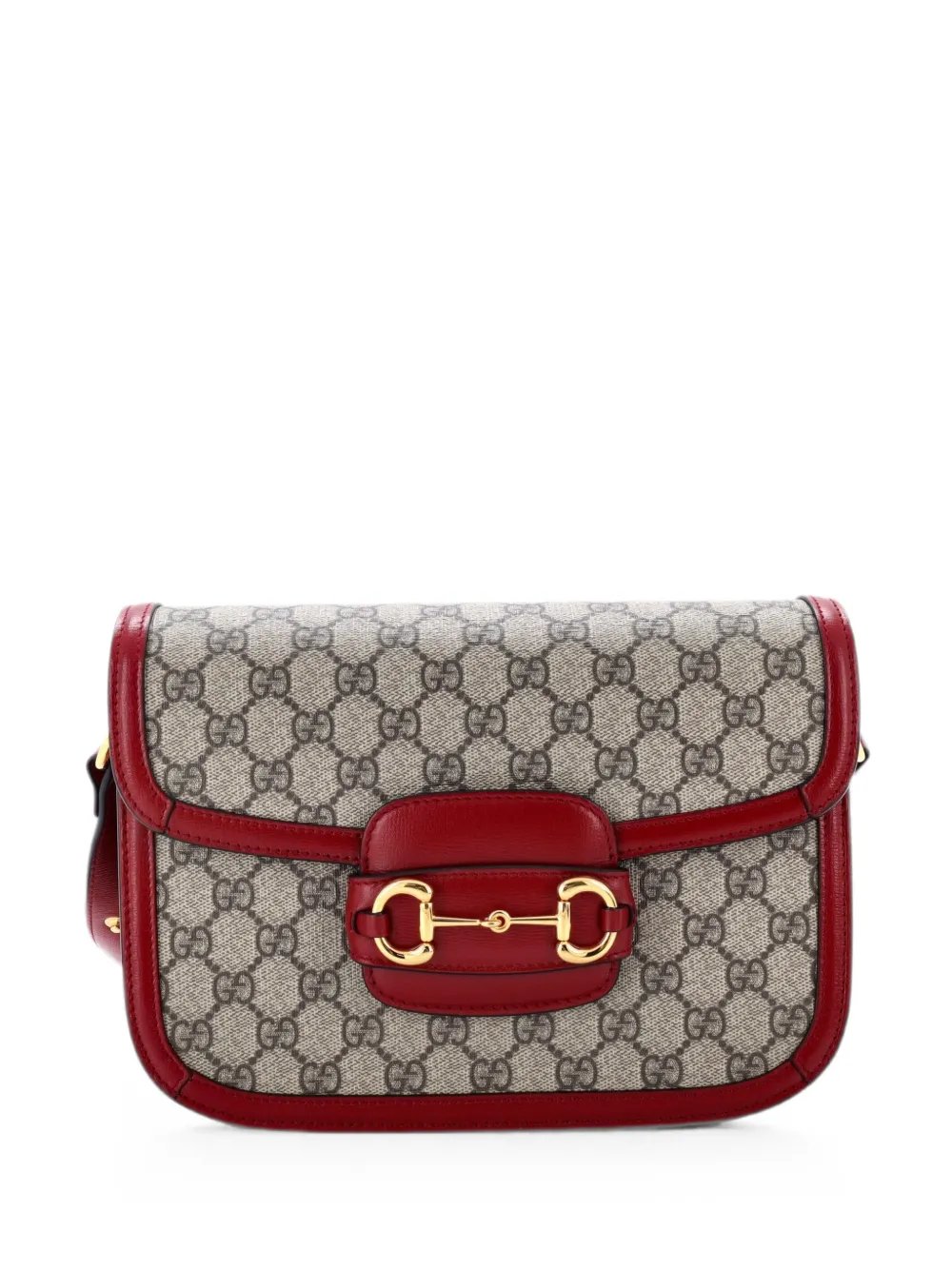 Horsebit 1955 Shoulder Bag GG Coated Canvas with Leather Small crossbody bag