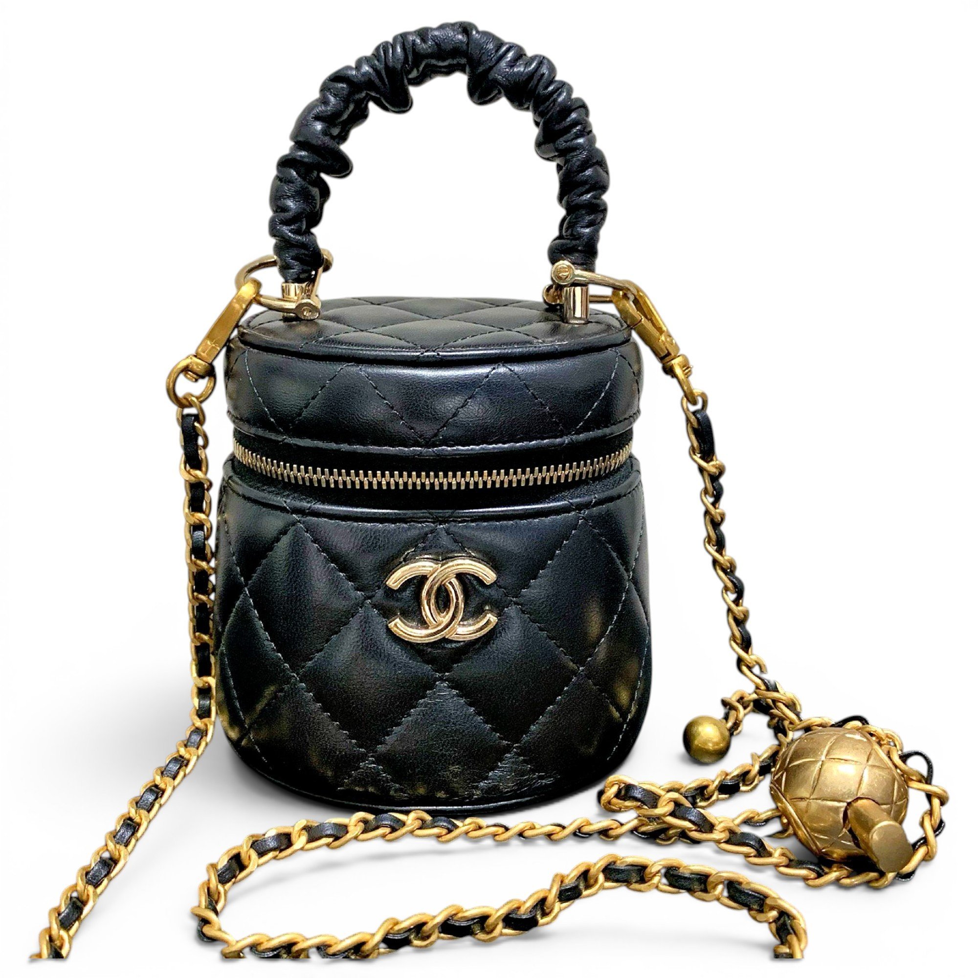 Vanity leather mini bag