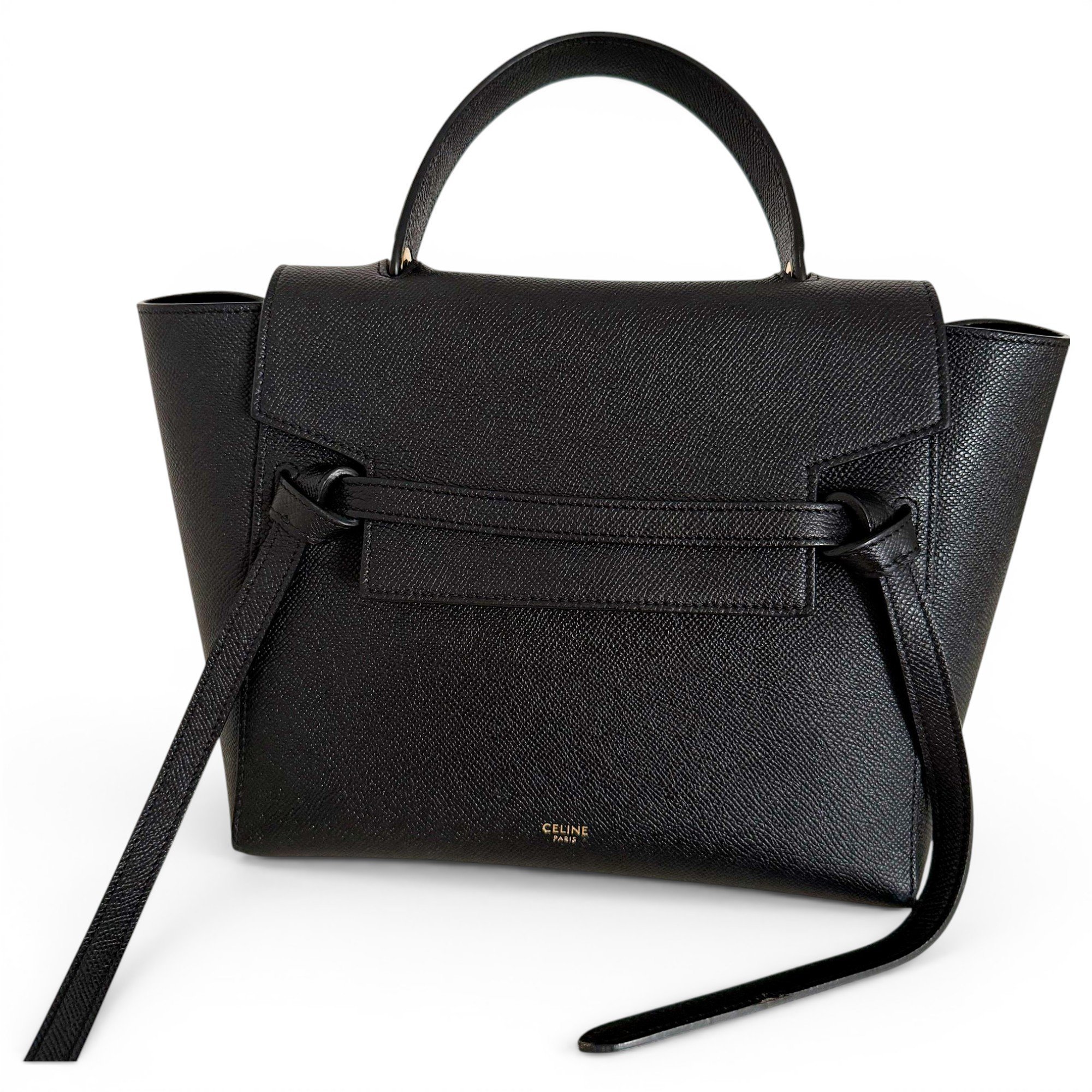 Belt leather handbag