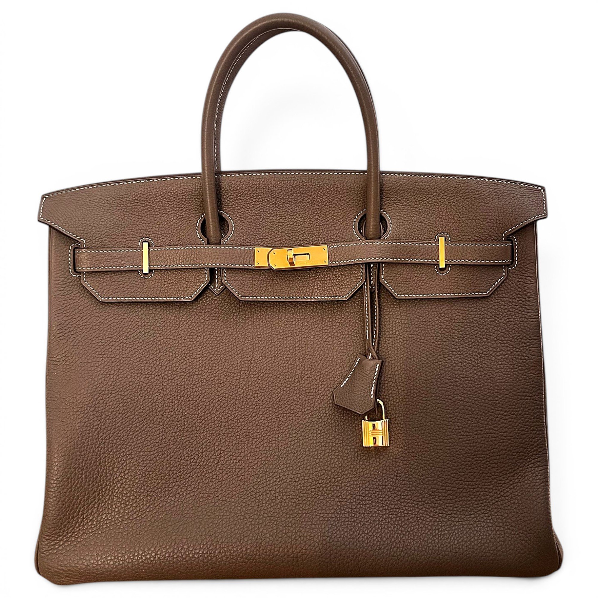 Birkin 40 leather handbag