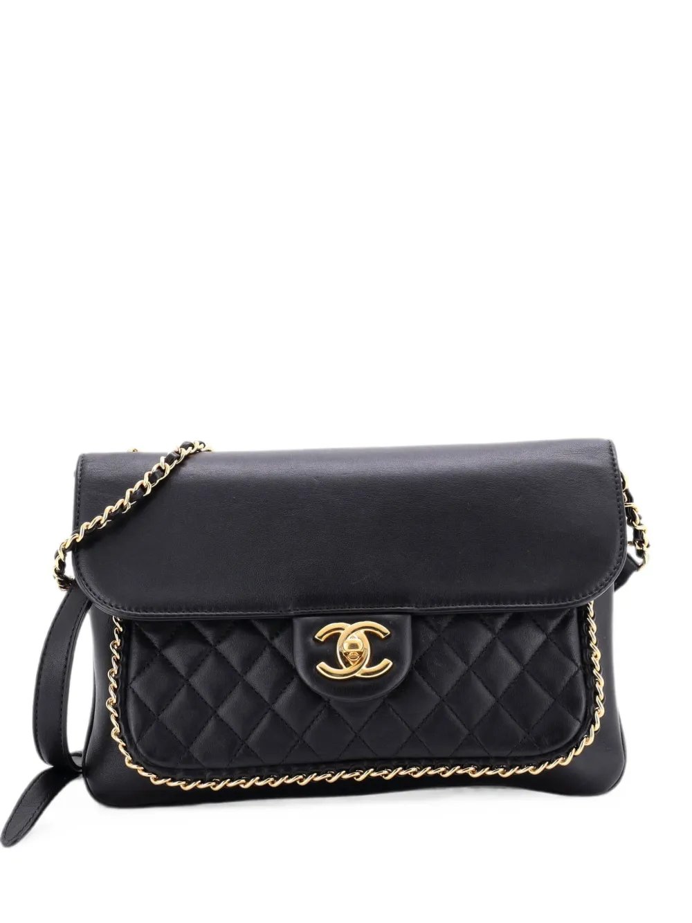 Unchained Flap Quilted Lambskin Medium crossbody bag