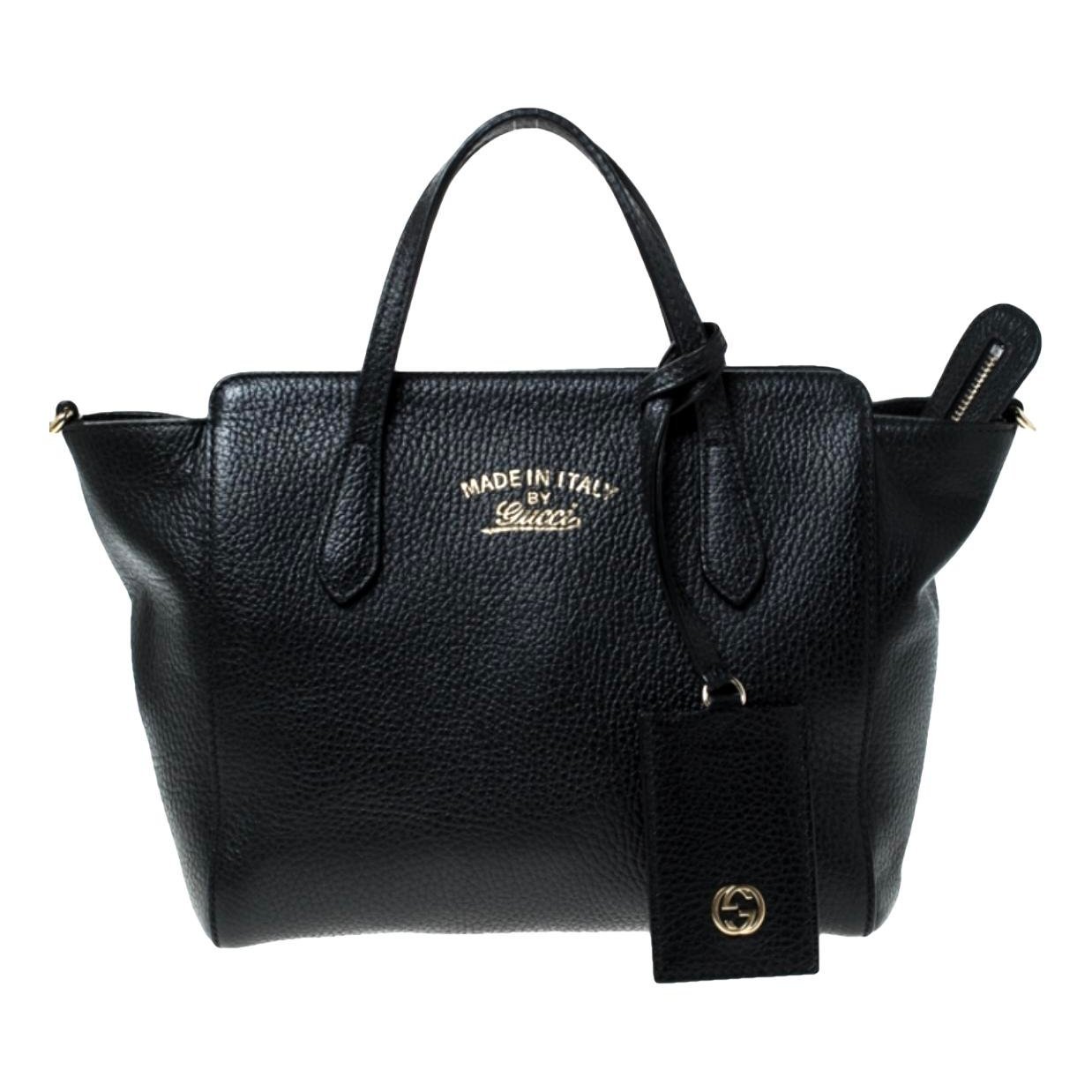 Swing leather tote
