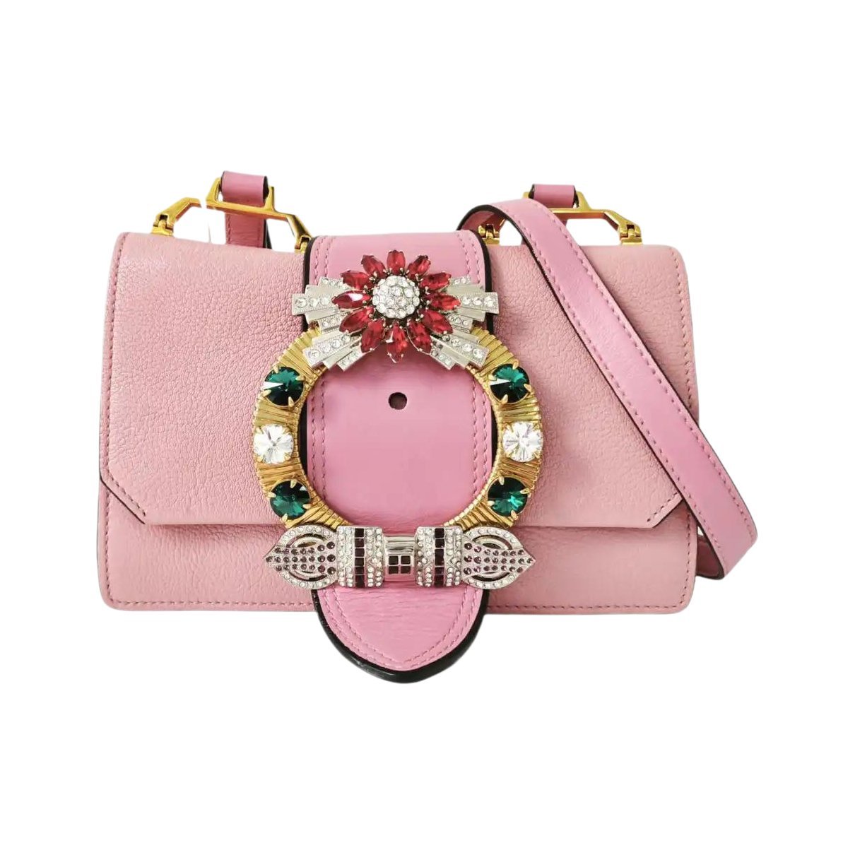 Miu Lady leather handbag