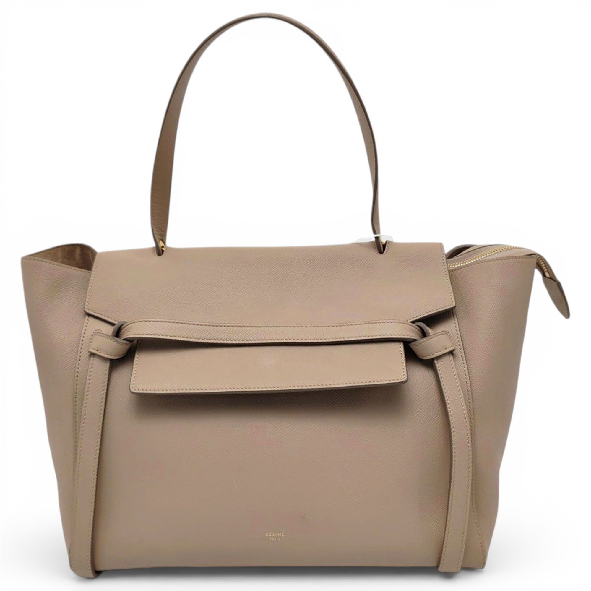 Belt leather handbag