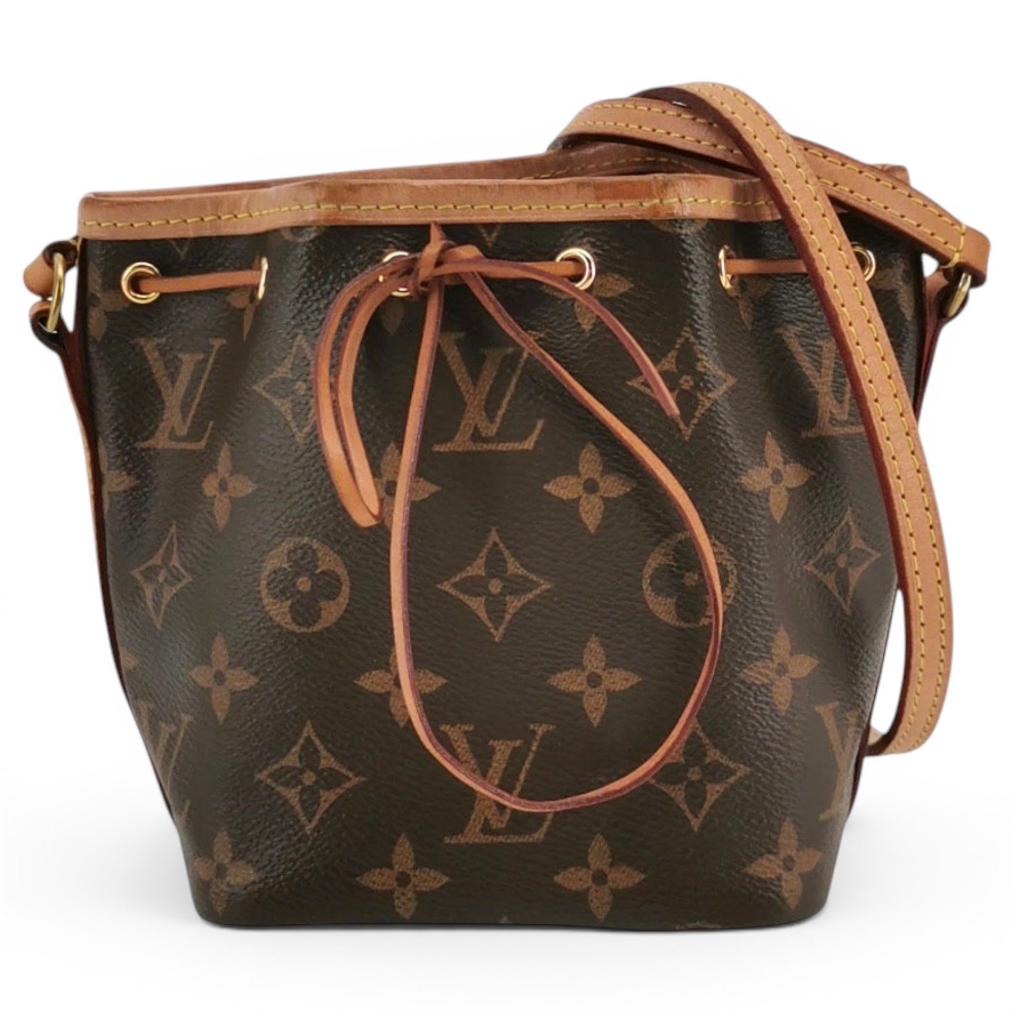 Nano Noé leather handbag