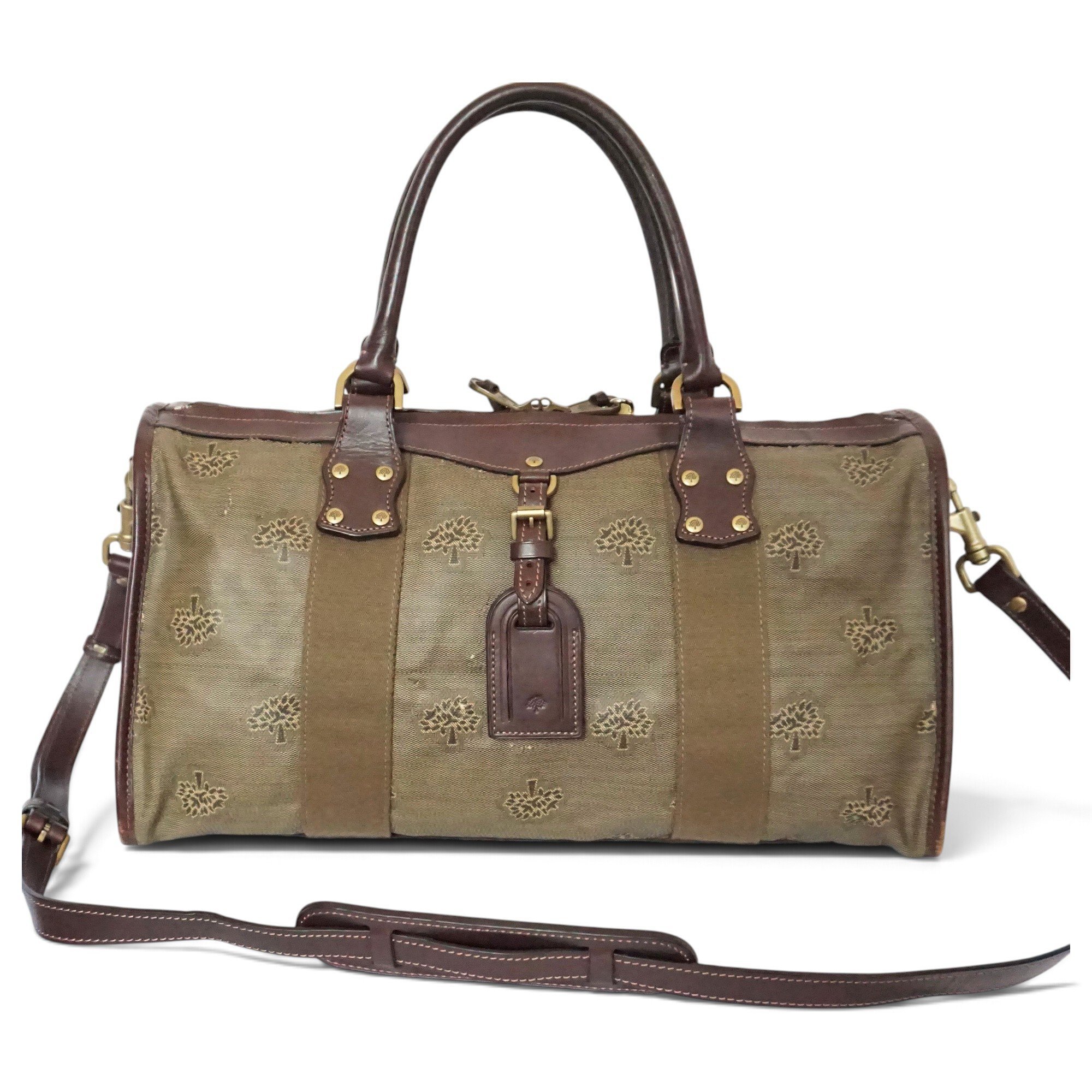 Leather travel bag