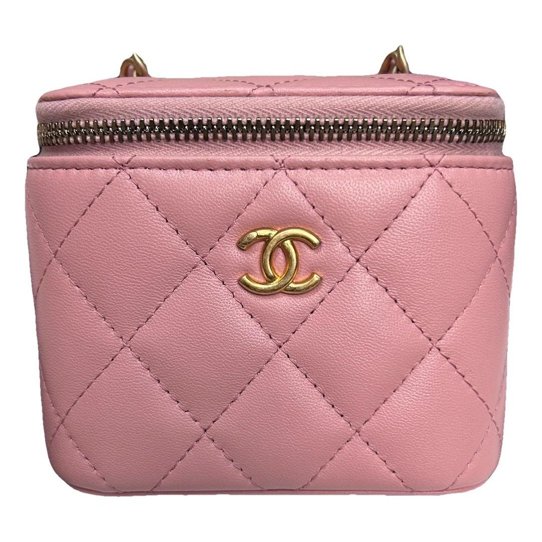 Vanity leather handbag