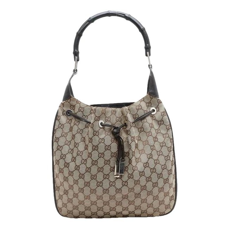 Bamboo leather handbag