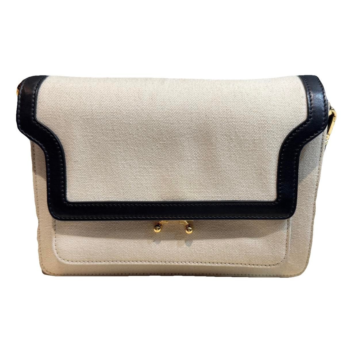 Marni Trunk linen crossbody bag